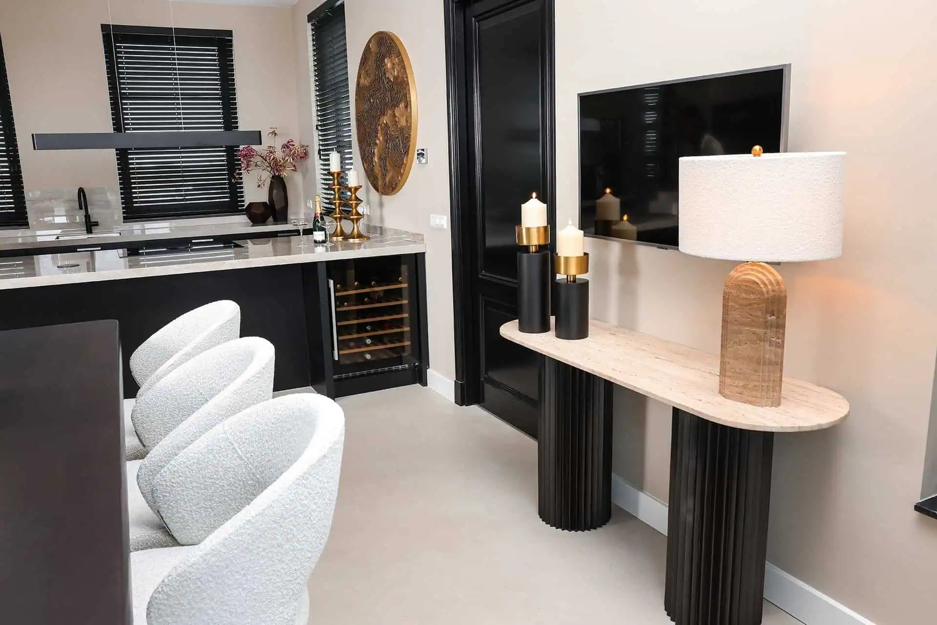 Konsole Hampton  Richmond Interiors 77/150/46 cm tumši brūns - N1 Home