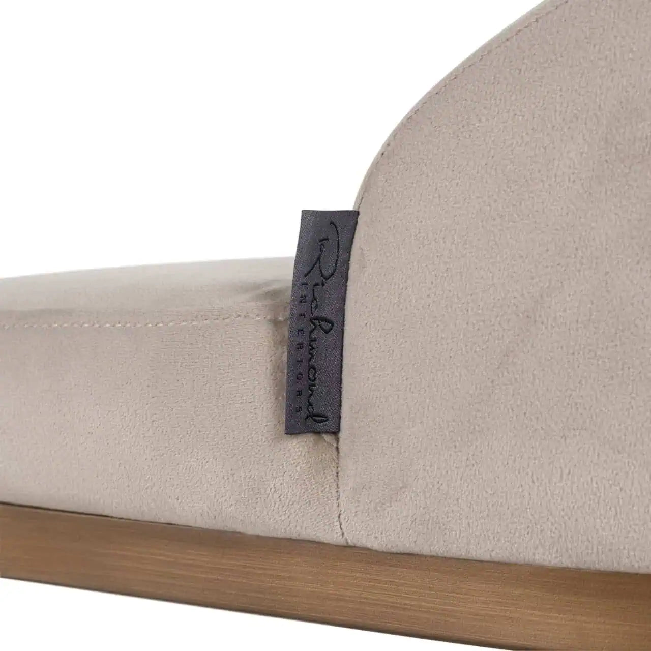 Bāra krēsls Bolton (Set of 2) Richmond Interiors 103/48/48 cm khaki velvet brushed gold - N1 Home