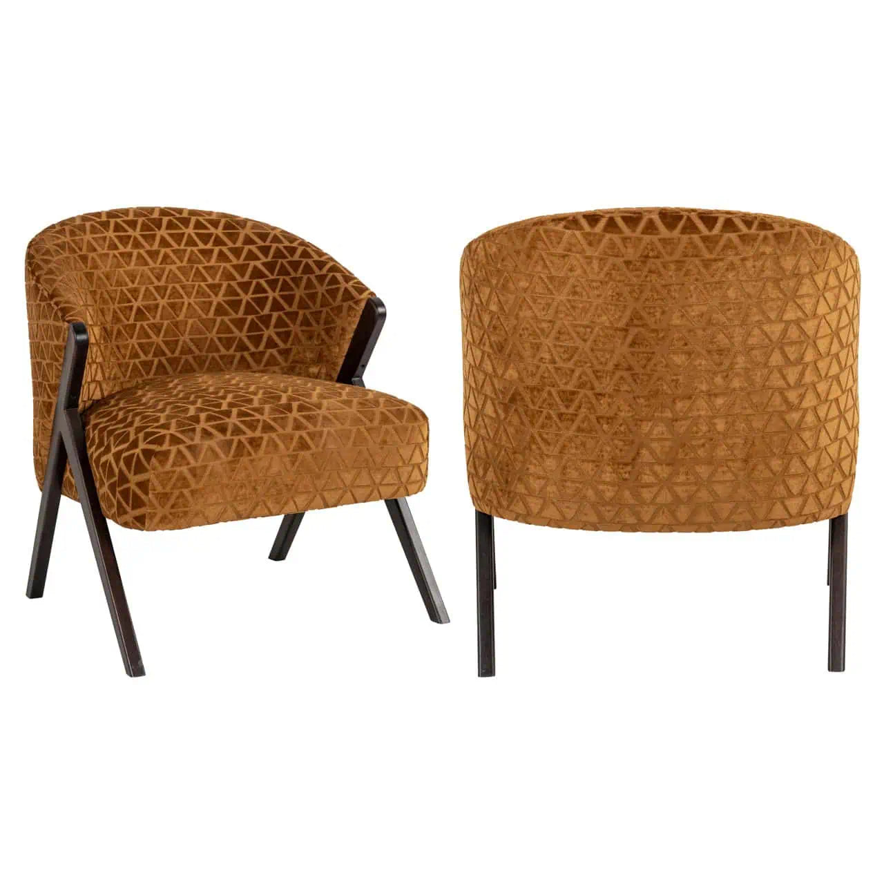 Krēsls Mia Richmond Interiors 75/66/70 cm old gold triangle - N1 Home