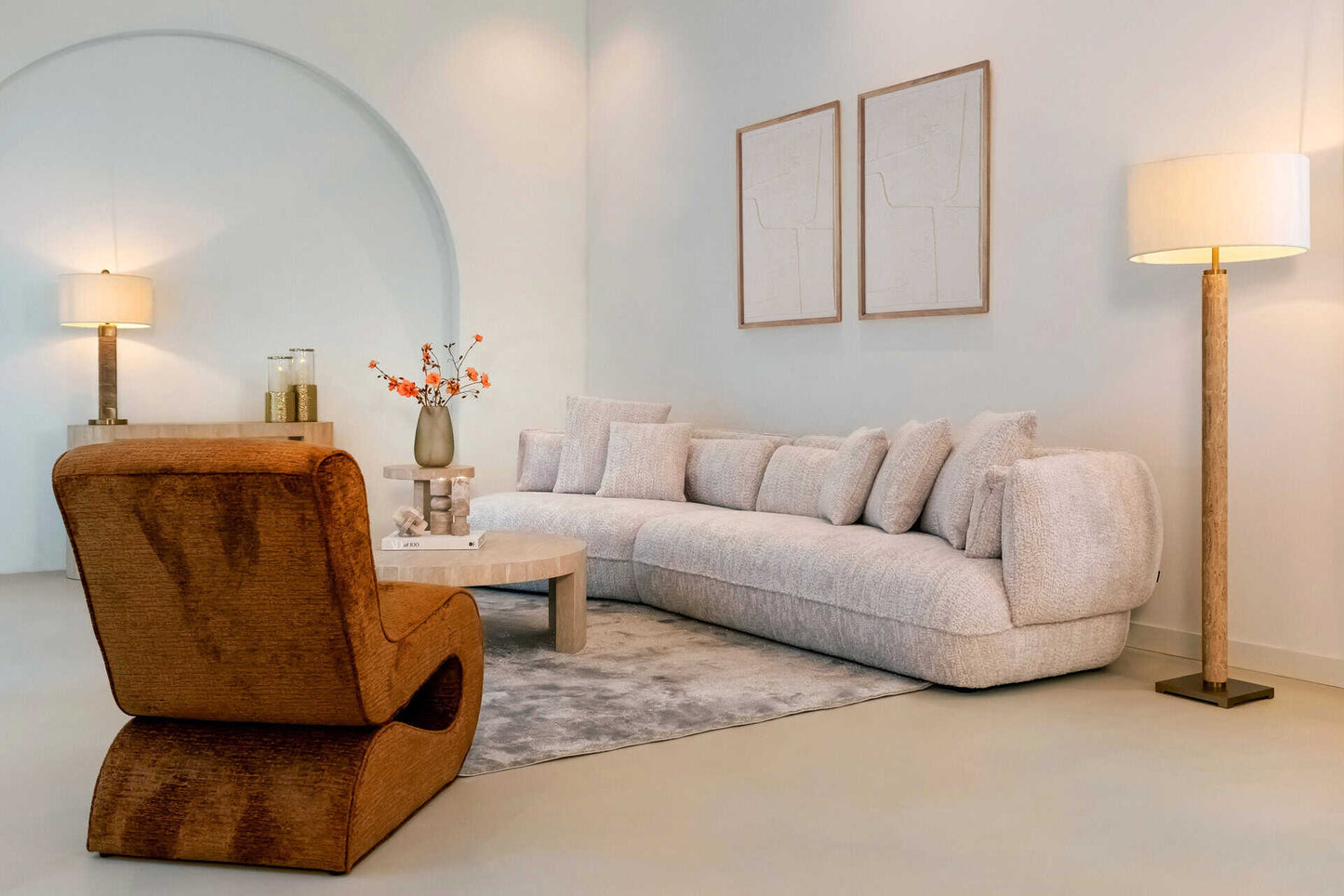 Kafijas galds Alexander Jones Richmond Interiors 100/36/100 cm bēšs Biltmore - N1 Home