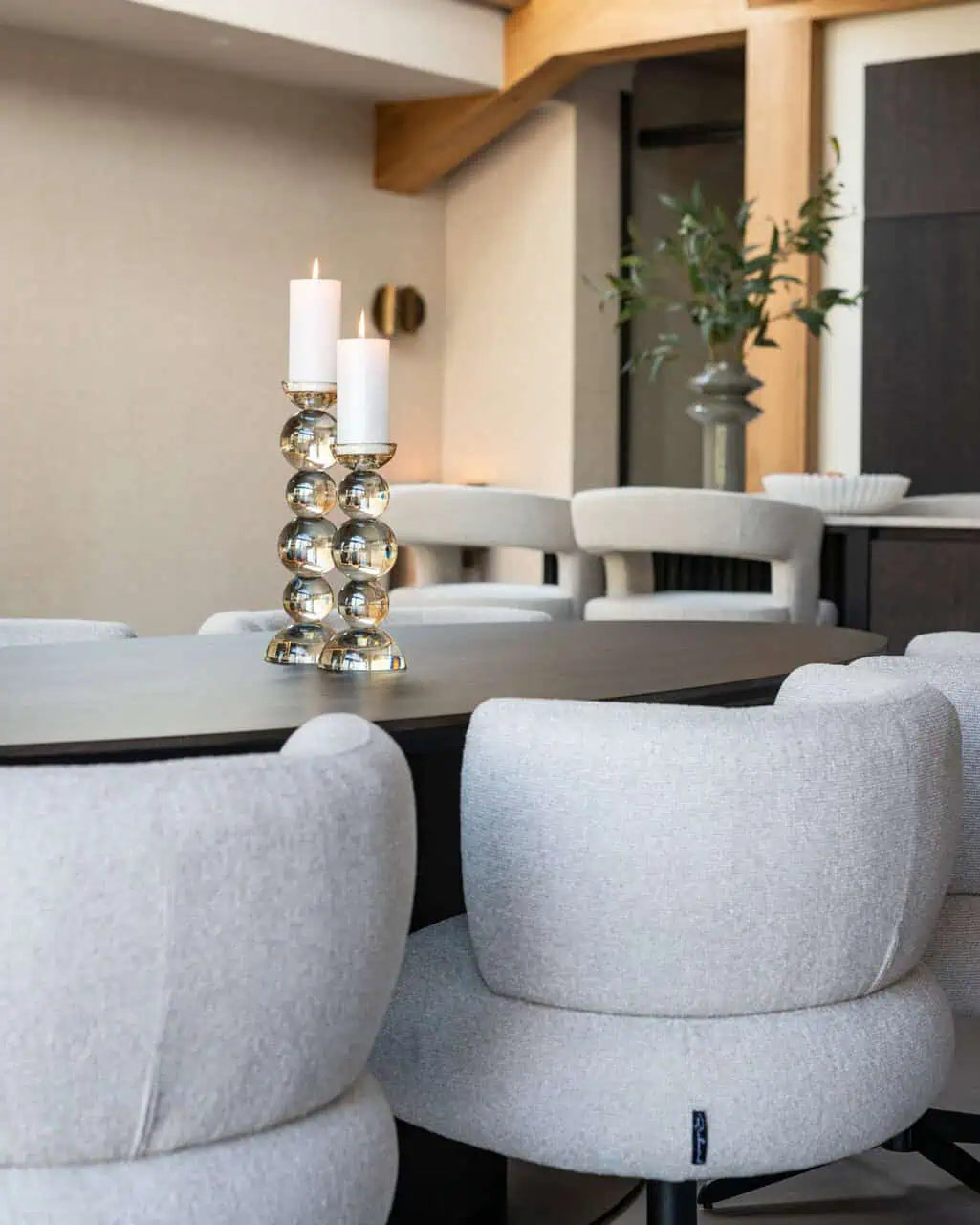 Svečturis Emie brown large Richmond Interiors 38/12/12 cm brūns - N1 Home