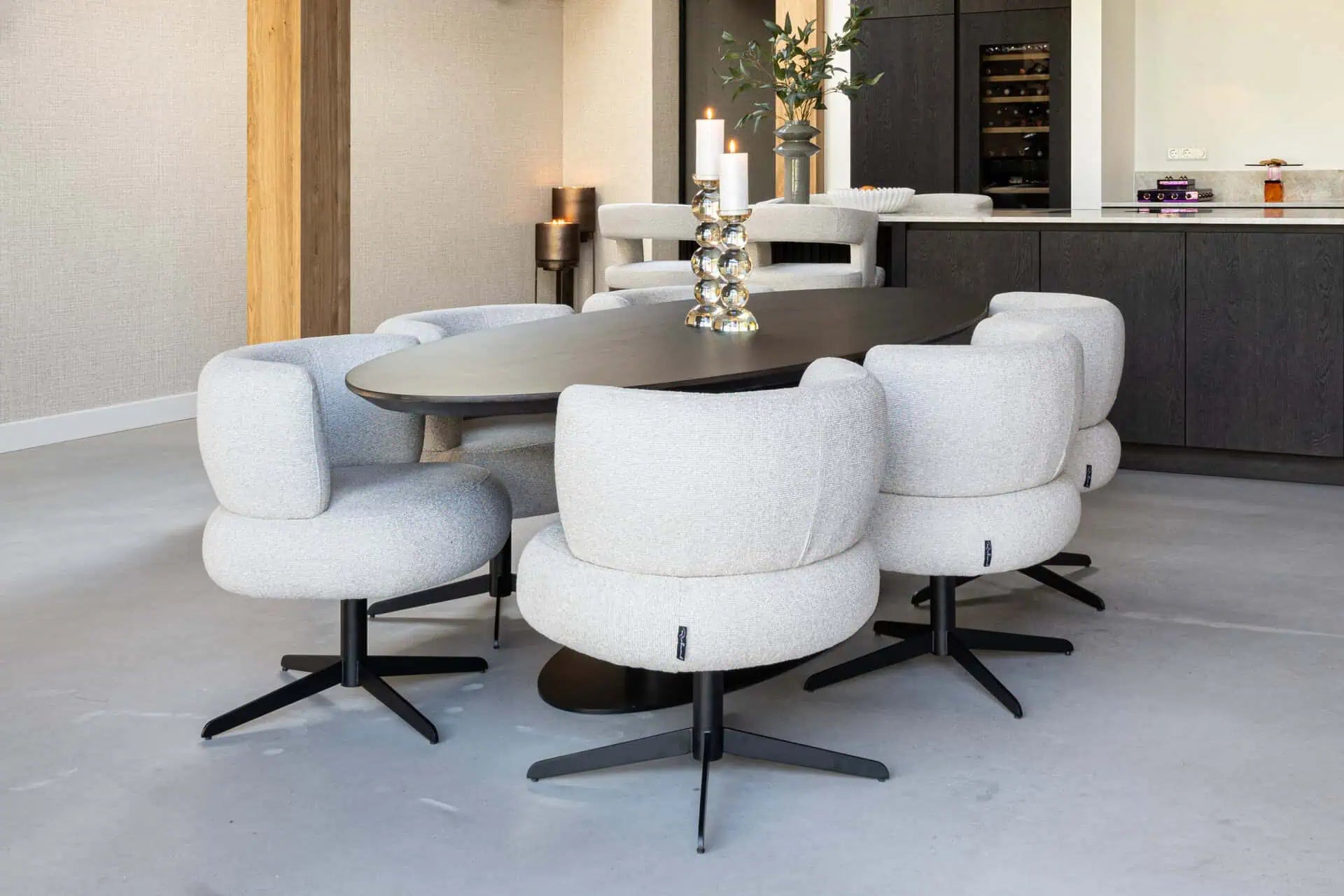 Svečturis Emie brown large Richmond Interiors 30/12/12 cm brūns - N1 Home