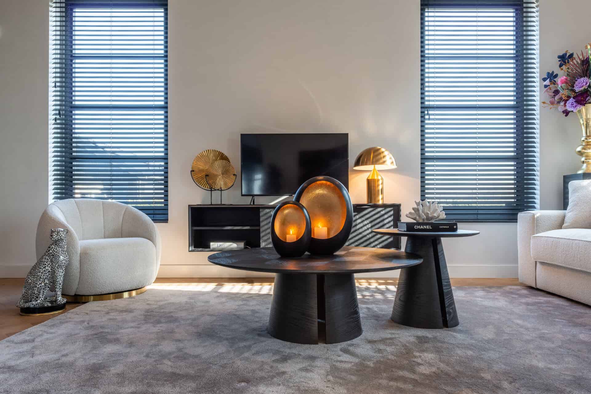 Kafijas galds Blax Richmond Interiors 110/40/110 cm melns - N1 Home