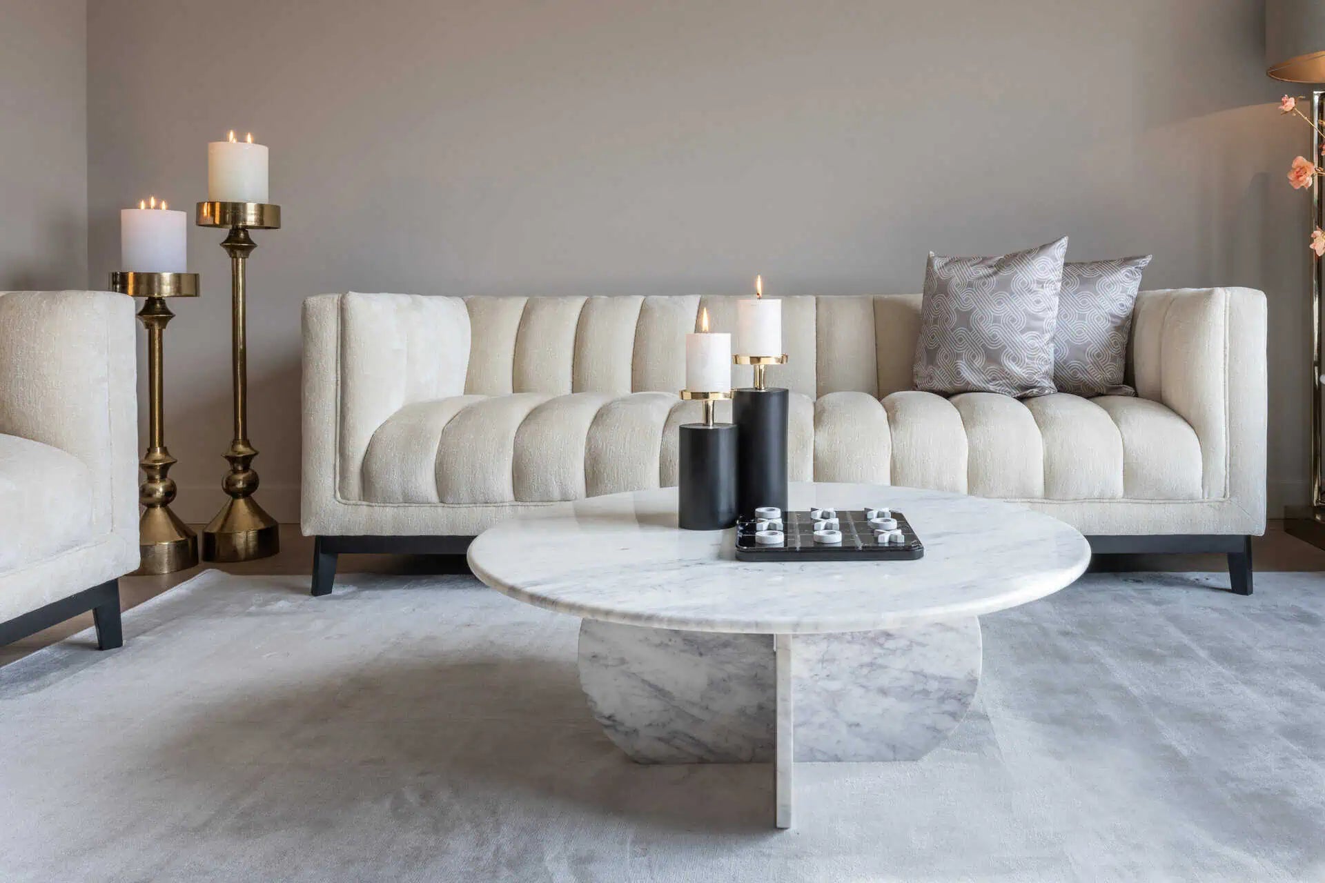 Svečturis Presley gold small Richmond Interiors 80/21/21 cm zelts - N1 Home