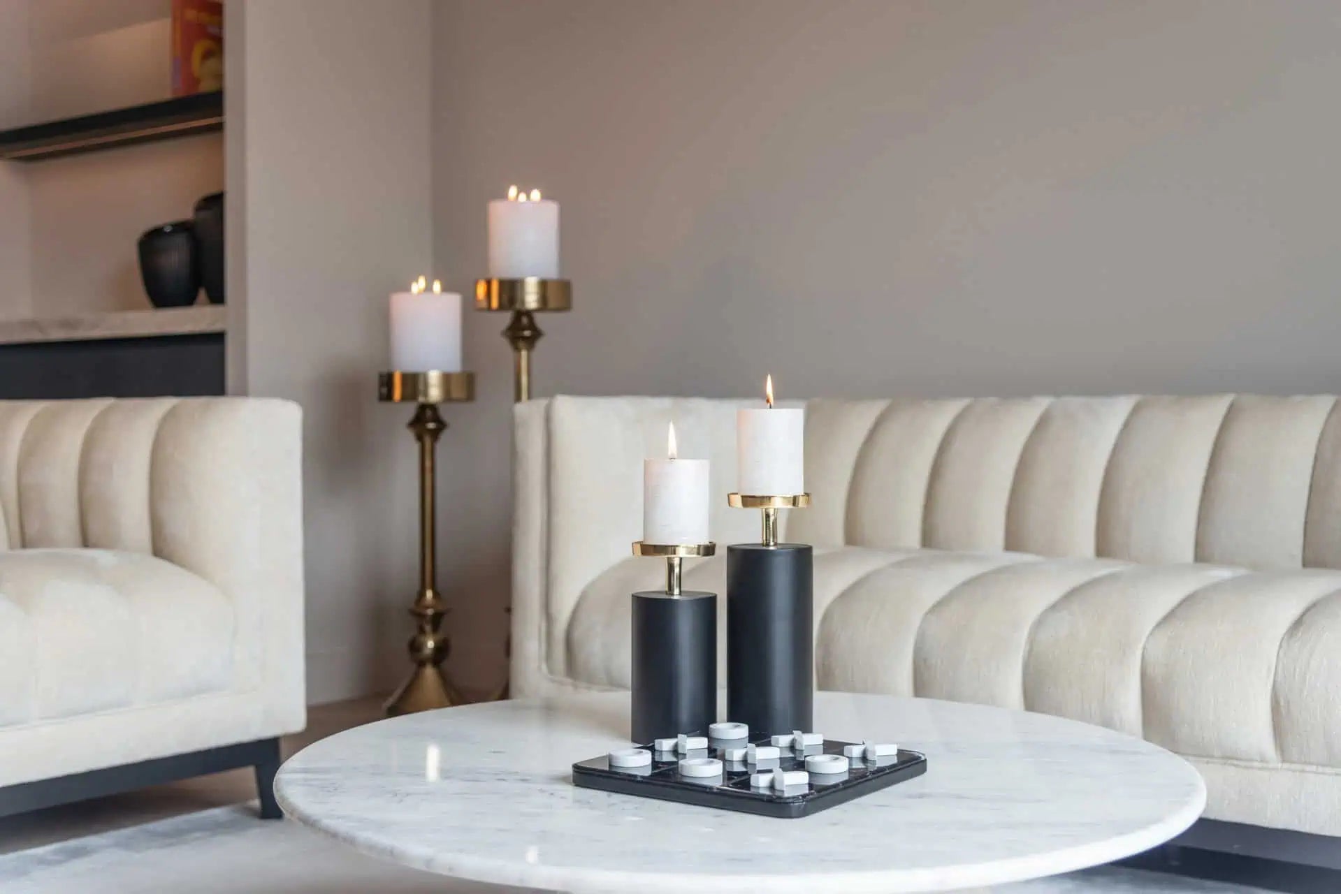 Svečturis Presley gold small Richmond Interiors 80/21/21 cm zelts - N1 Home