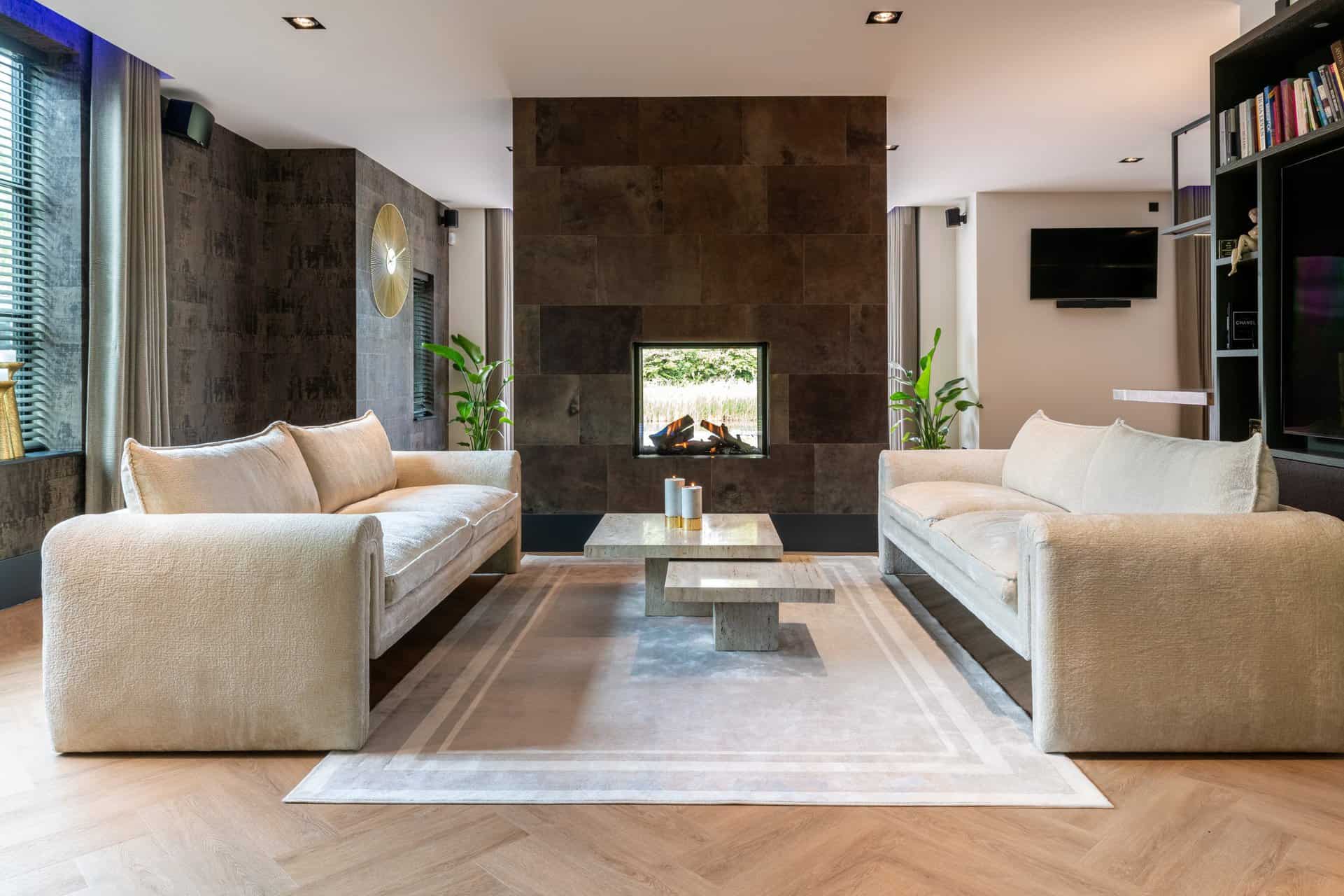 Kafijas galds Cantera (Set of 2) Richmond Interiors 80/35/80 cm bēšs - N1 Home