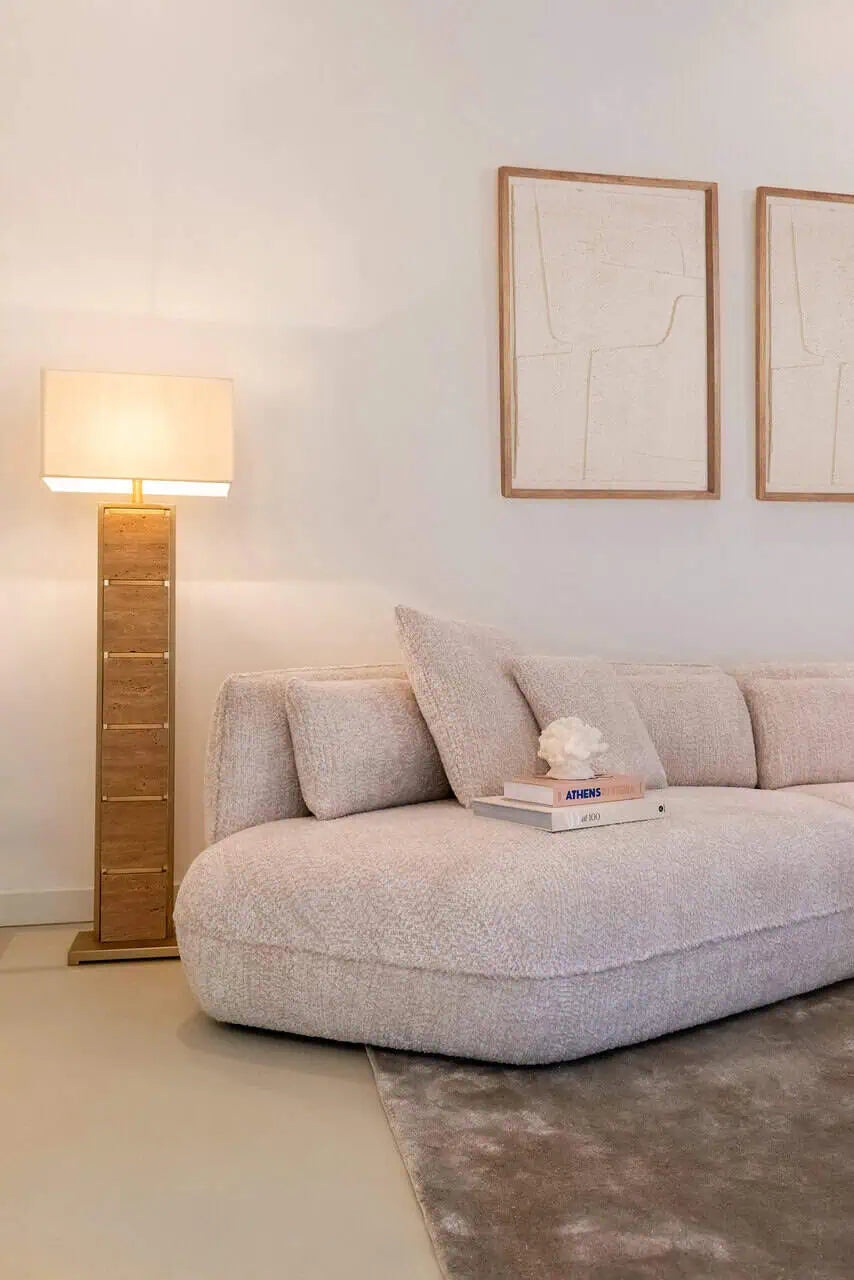 Stāvlampa Richmond Interiors Meyra 150/46/26 cm bēšs - N1 Home