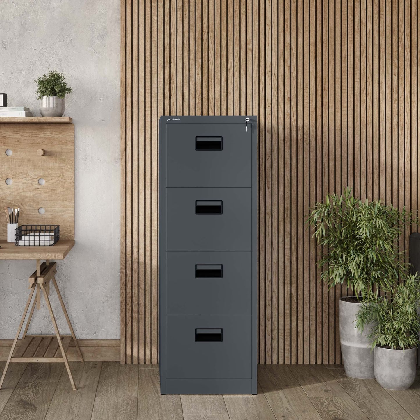 Metāla failu skapis Sar 132/46/62 cm antracits - N1 Home