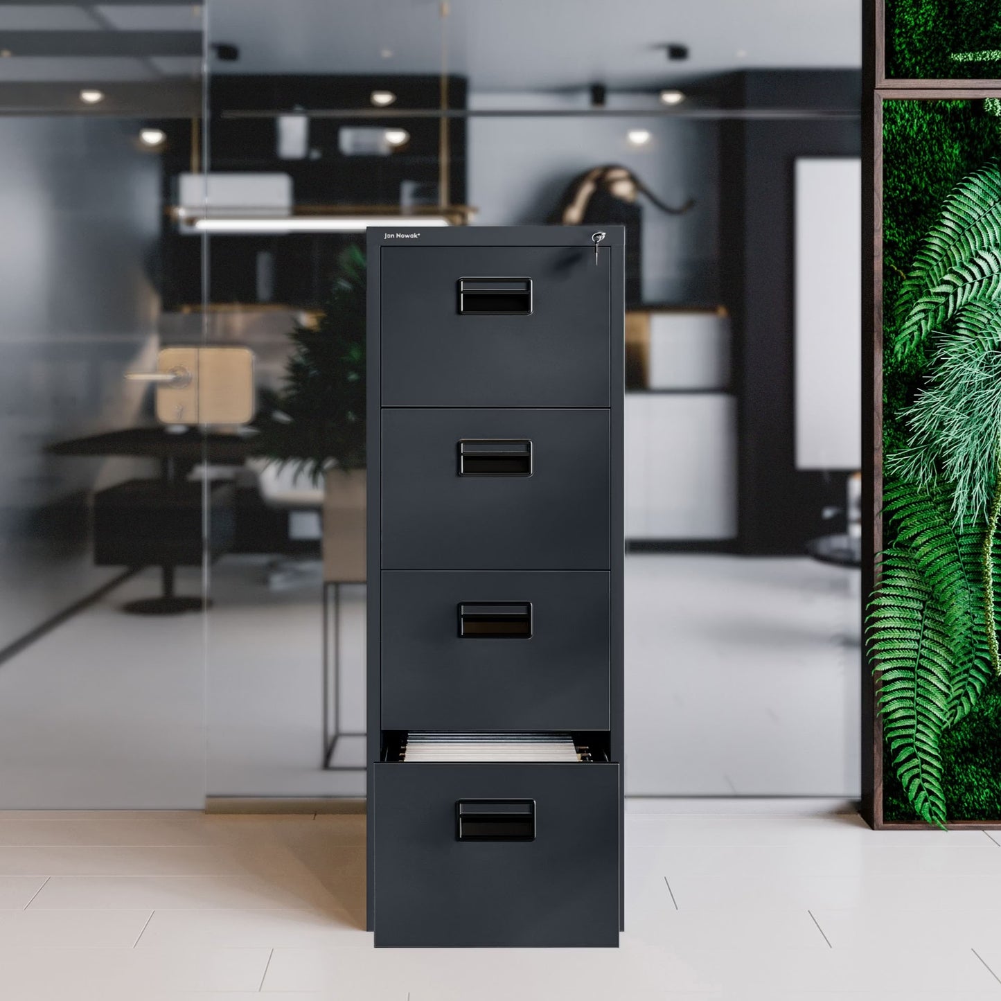 Metāla failu skapis Sar 132/46/62 cm antracits - N1 Home