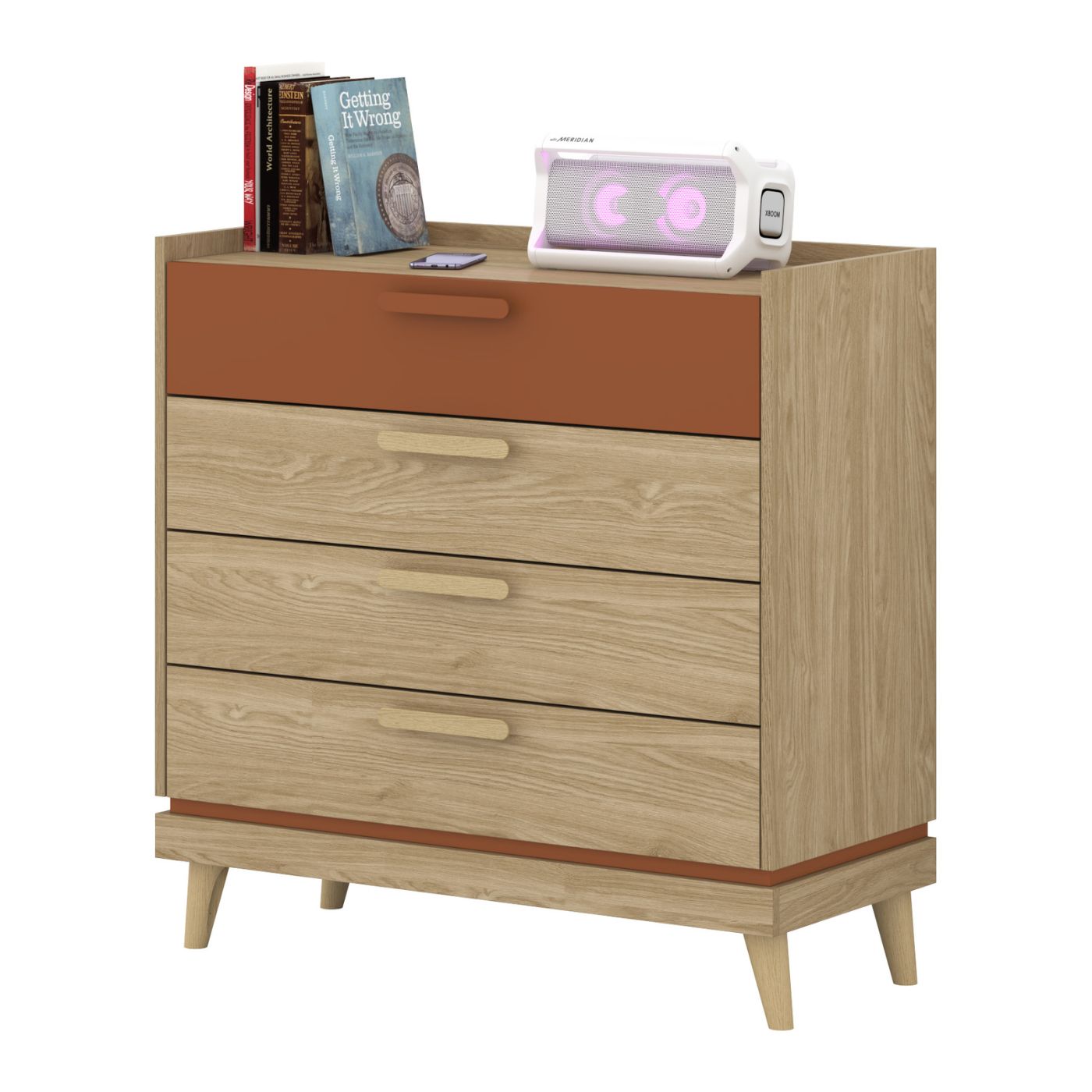 Kumode Skanija 90/90/40 cm ozols - N1 Home