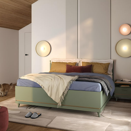 Skapis Skanija  105;165;185/100/207 cm zaļs - N1 Home