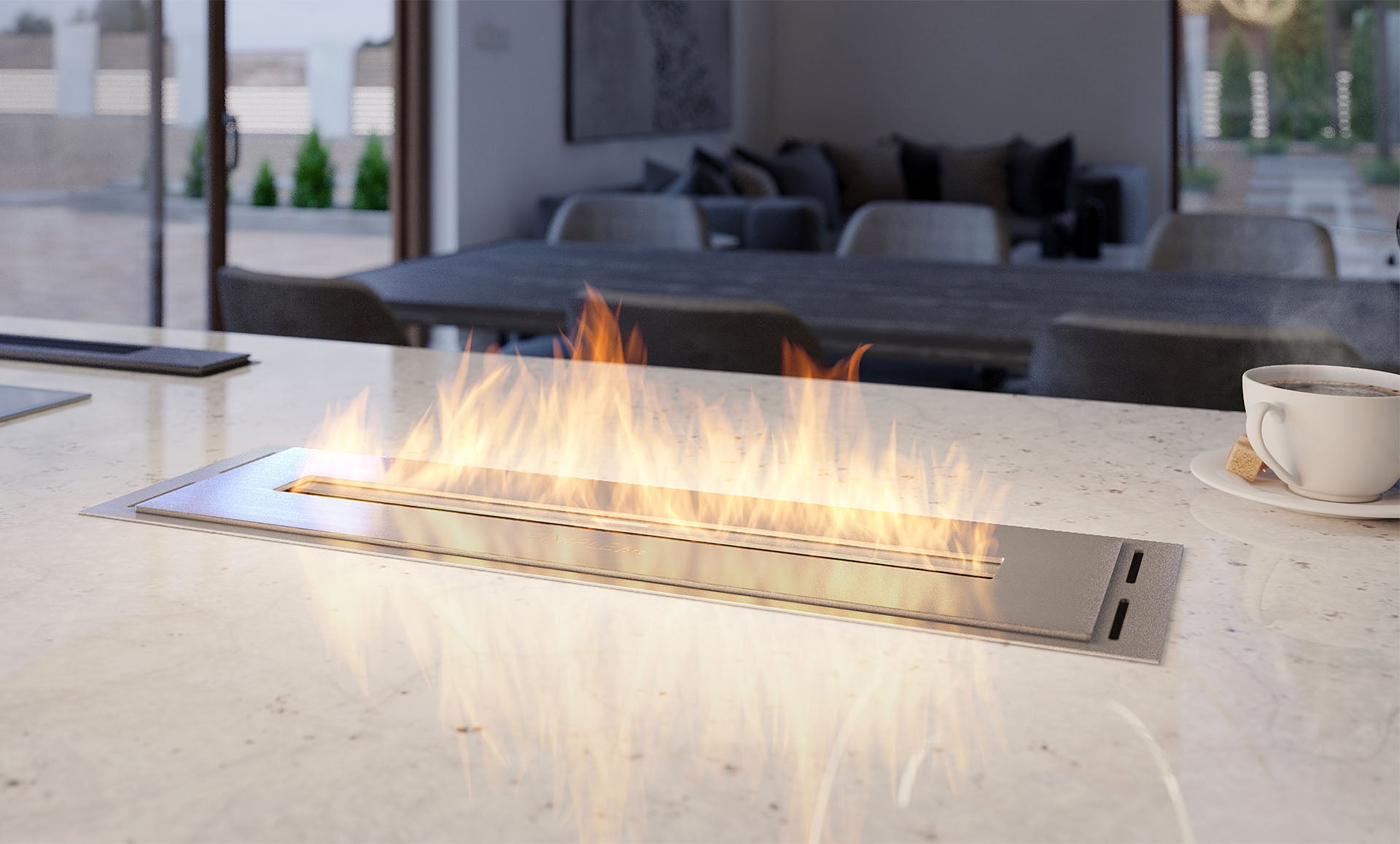 Biokamīns Inbo 500 50/15/5 cm inox - N1 Home