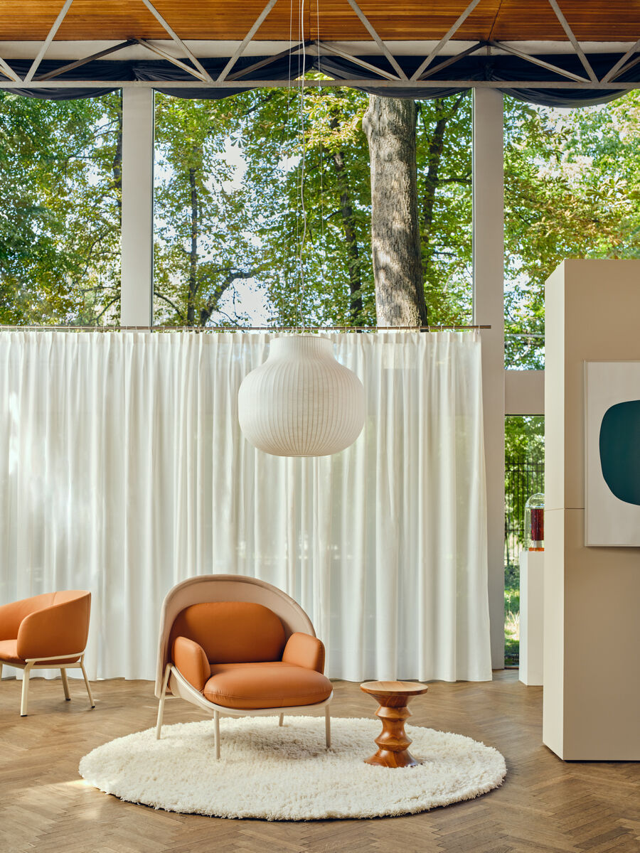 Krēsls Merd L 100/81/121 cm sarkans/dažādas polsterējuma krāsas - N1 Home