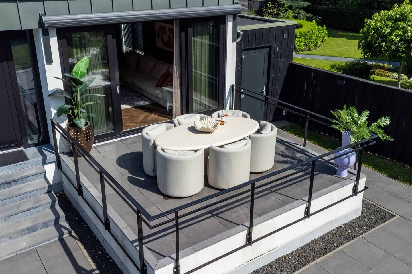 Āra ēdamgalds Urban Bloom Richmond Interiors 220/78/113 cm sandstone