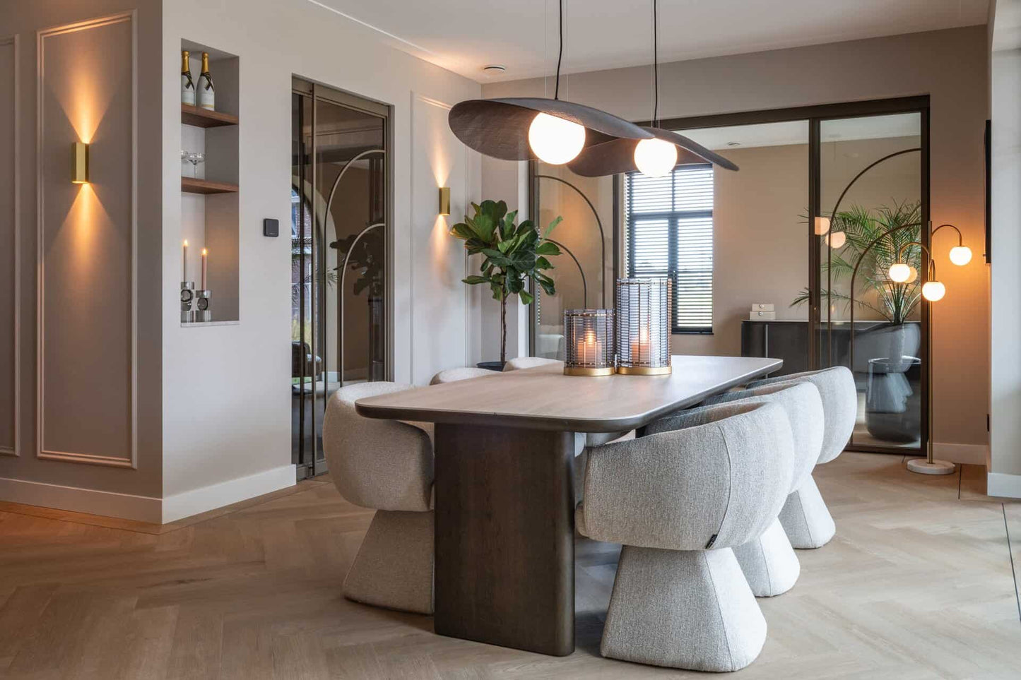 Stāvlampa Janou Richmond Interiors 46/155/42 cm zelts