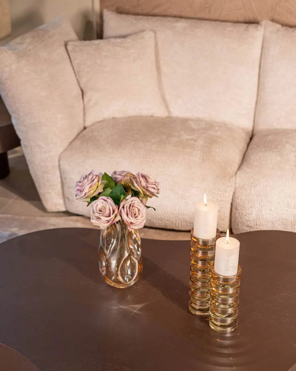 Svečturis Cira small Richmond Interiors 21/9/9 cm bēšs - N1 Home