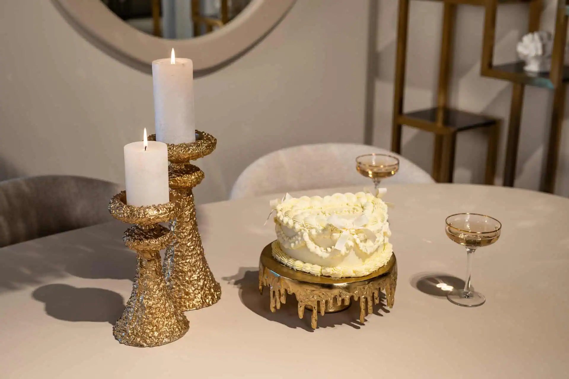 Kūkas šķīvis Carmona Richmond Interiors 9,5/25/25 cm zelts - N1 Home