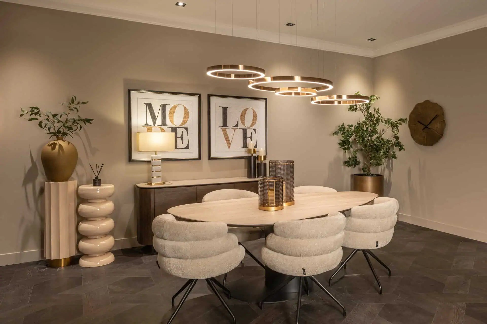 Svečturis Daylin smoke large Richmond Interiors 40,5/24/24 cm dūmi - N1 Home