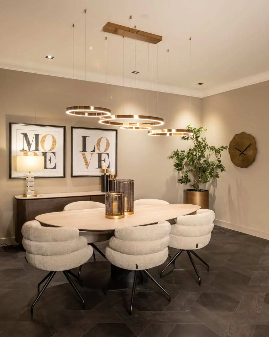 Svečturis Daylin smoke small Richmond Interiors 27,5/22/22 cm dūmi - N1 Home