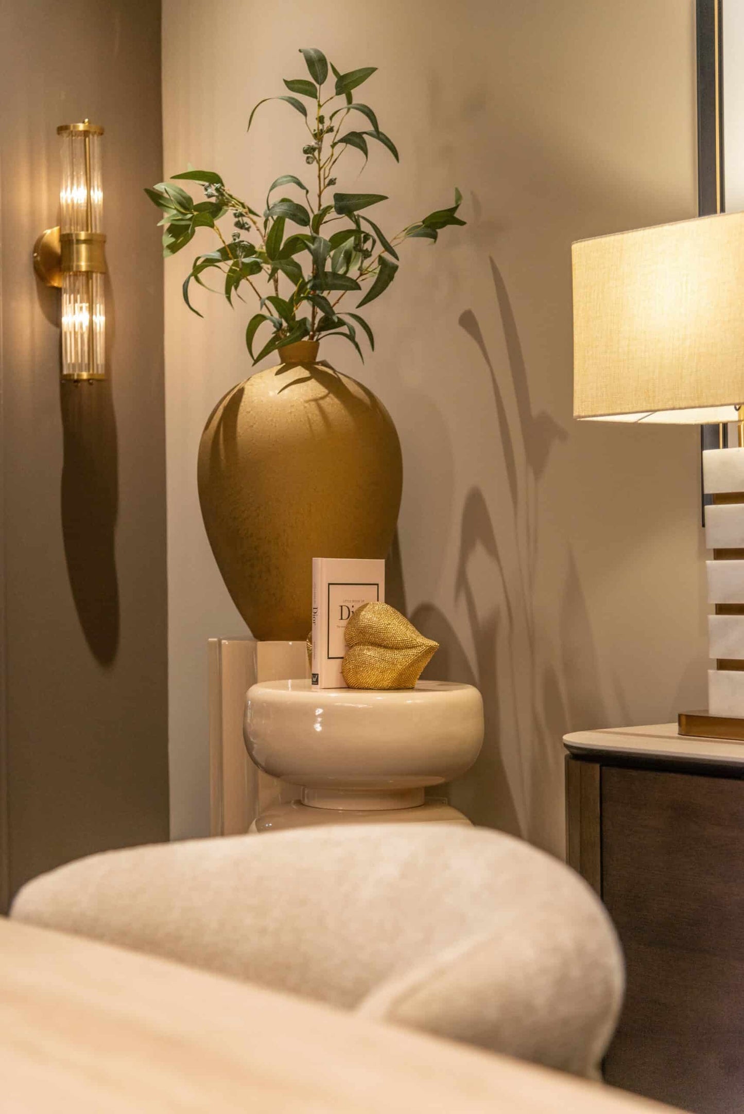 Vāze Shirley Richmond Interiors 34/34/50 cm zelts