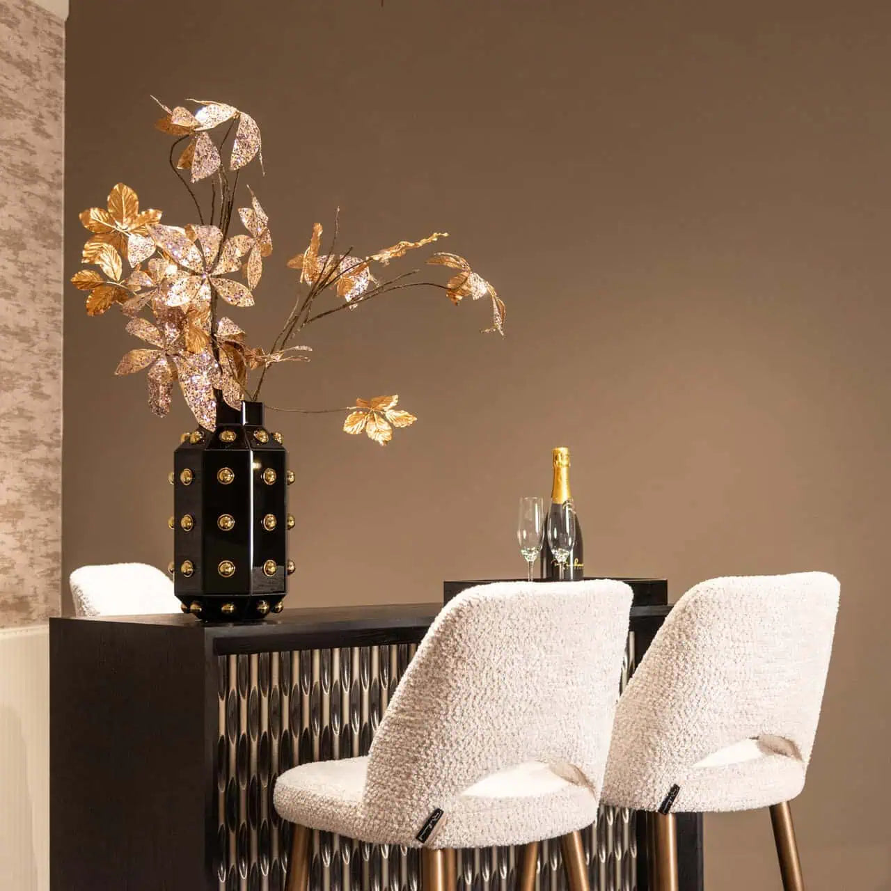 Bārs Walker black  100/122/50 cm melns - N1 Home