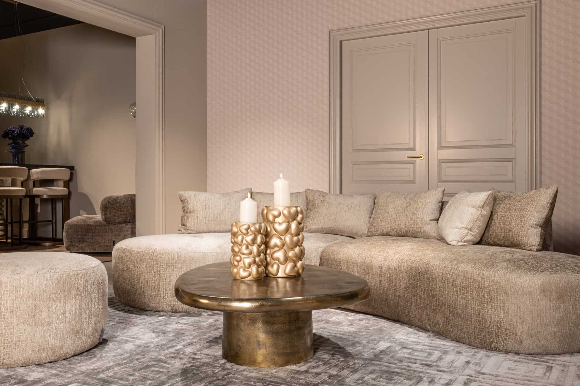 Svečturis Anne L Richmond Interiors 20/32/20 cm zelts - N1 Home