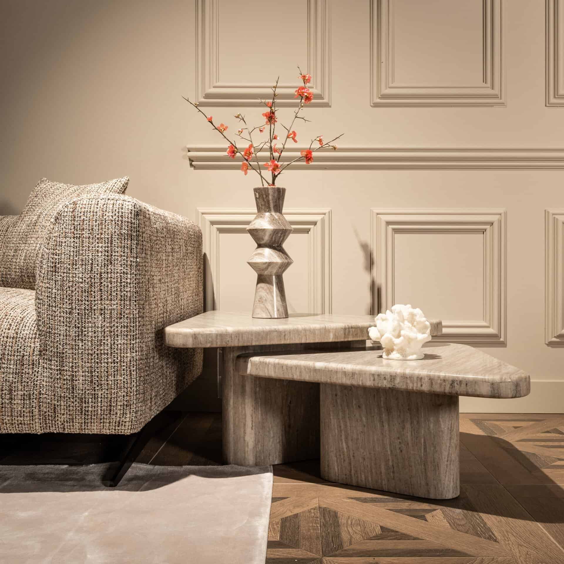 Kafijas galds Dwayne (Set of2) Richmond Interiors 38/75/83 cm sand - N1 Home