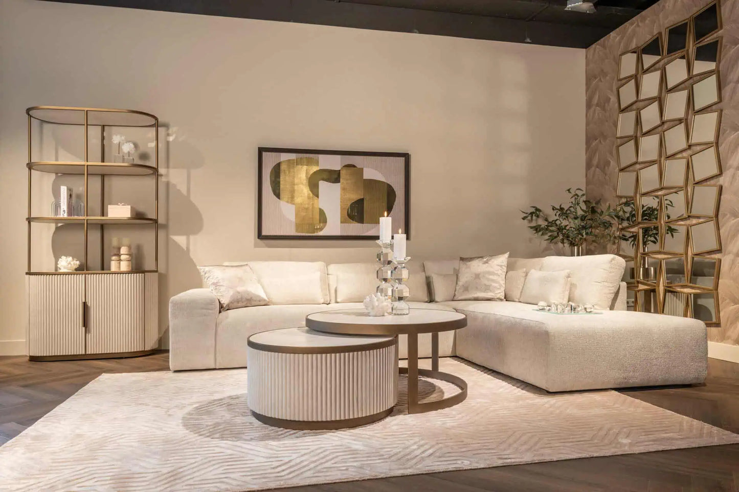 Svečturis Safia clear transparent large Richmond Interiors 43.5/10/10 cm stikls - N1 Home