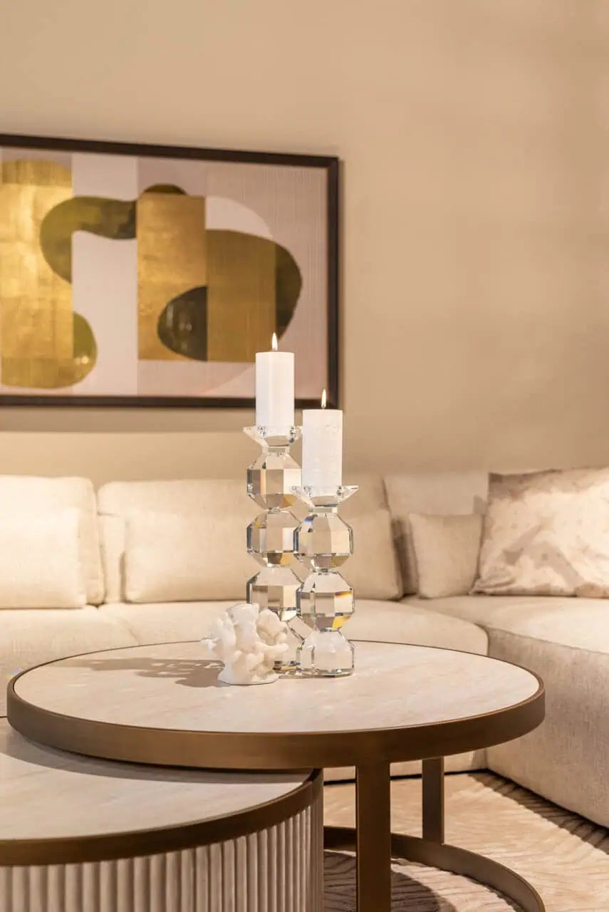 Svečturis Safia clear transparent large Richmond Interiors 33/10/10 cm stikls - N1 Home