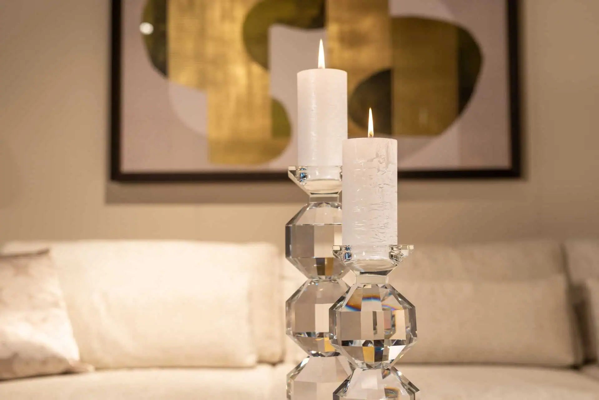 Svečturis Safia clear transparent large Richmond Interiors 33/10/10 cm stikls - N1 Home