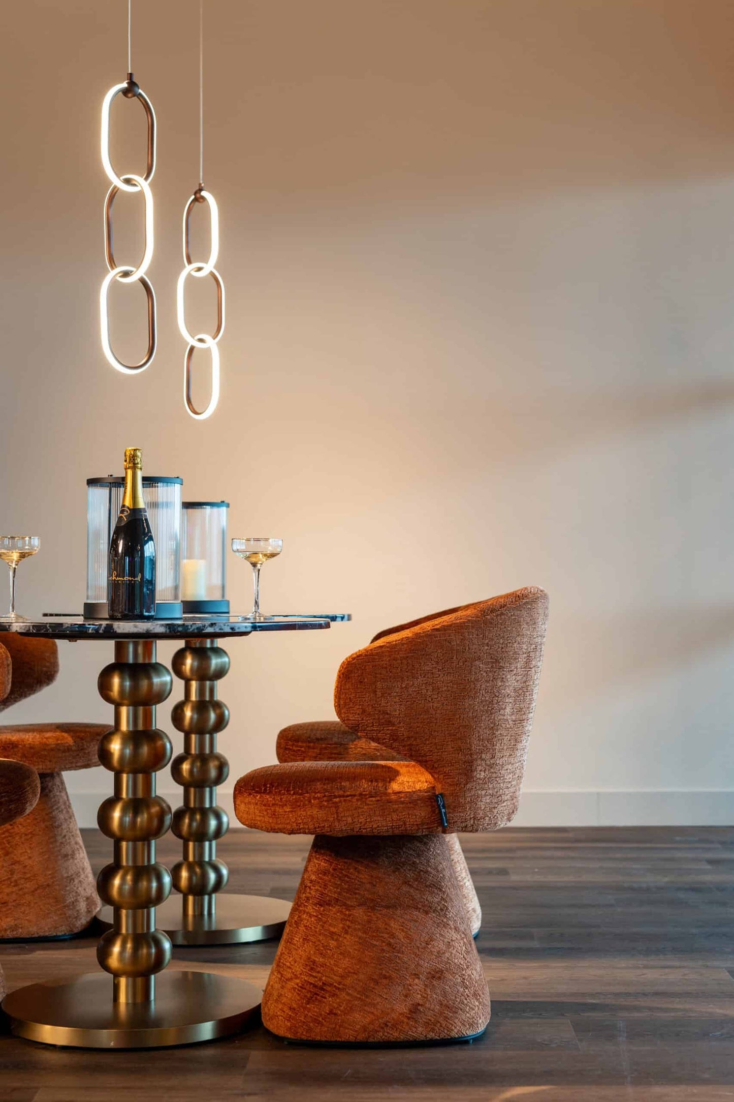 Bistro galds Witlox Richmond Interiors 76/75/75 cm zelts/melns