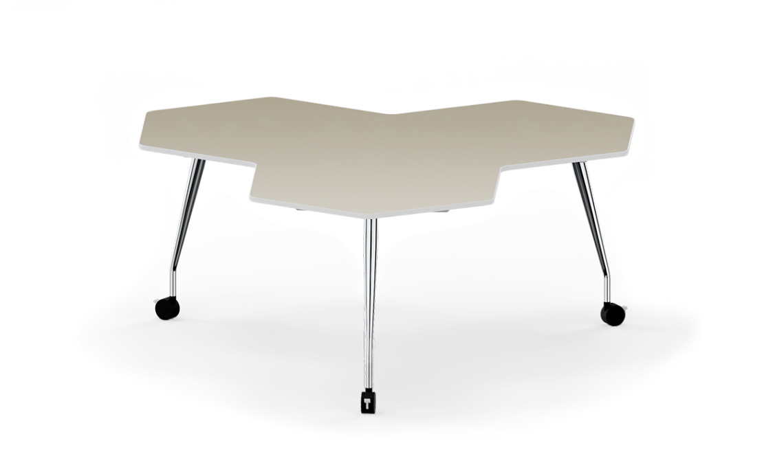 Biroja galds Sero 173/173/74,3 cm hroms - N1 Home