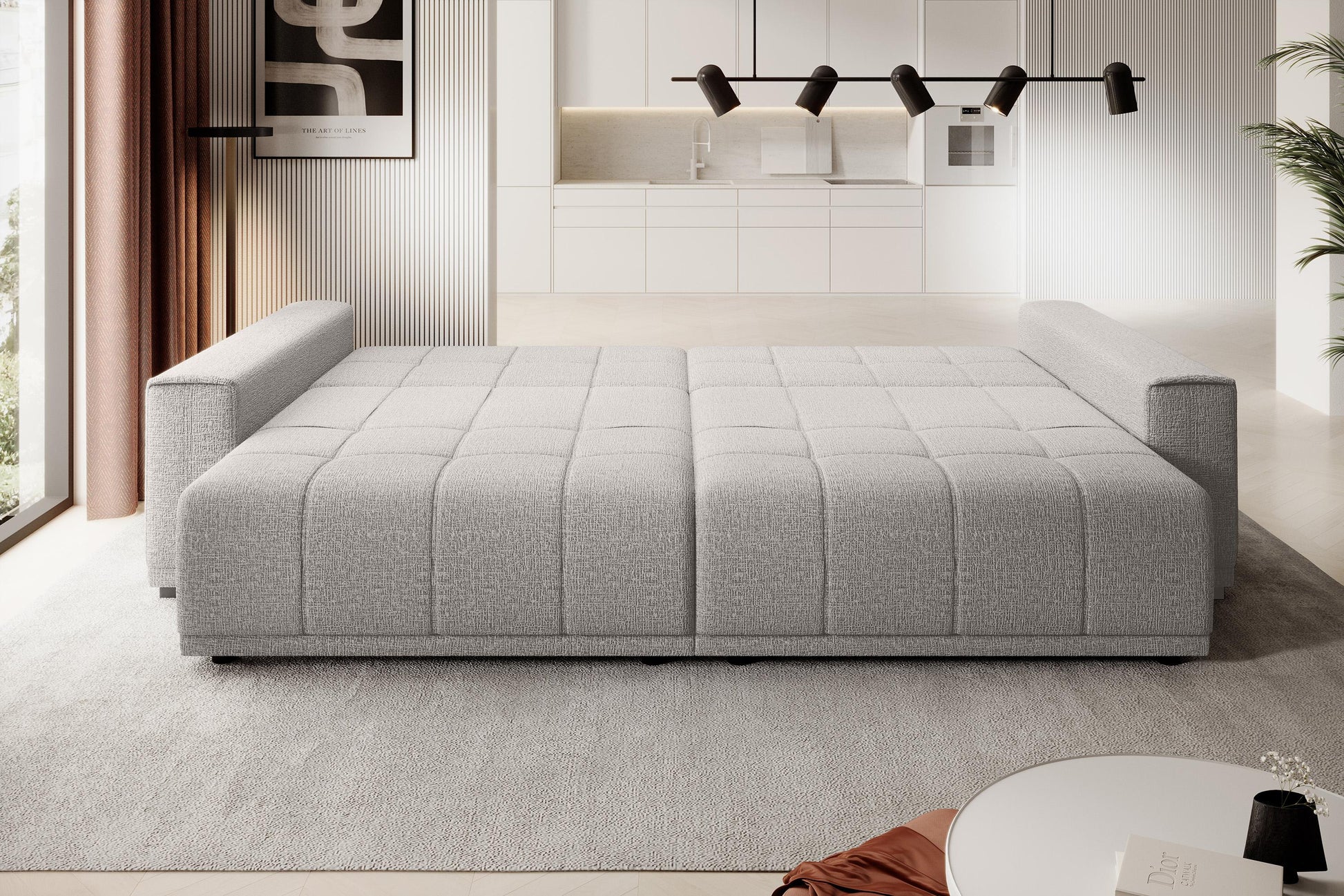 Dīvāns Mots 278/83/130 cm pelēks - N1 Home