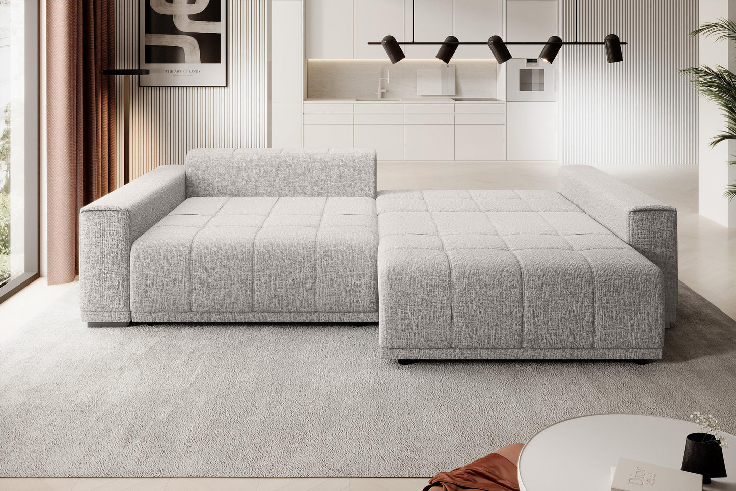 Dīvāns Mots 278/83/130 cm pelēks - N1 Home