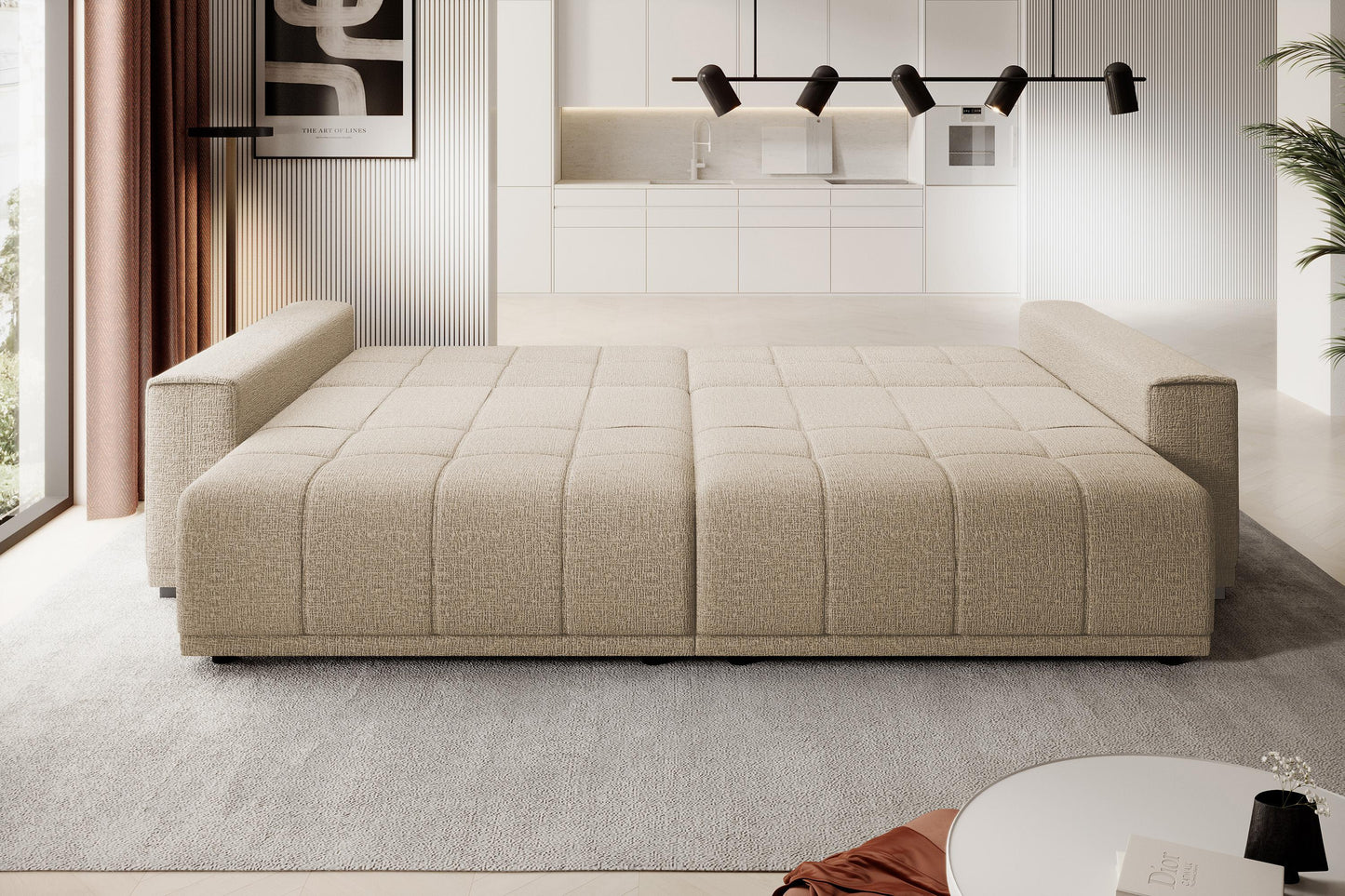 Dīvāns Mots 278/83/130 cm bēšs - N1 Home