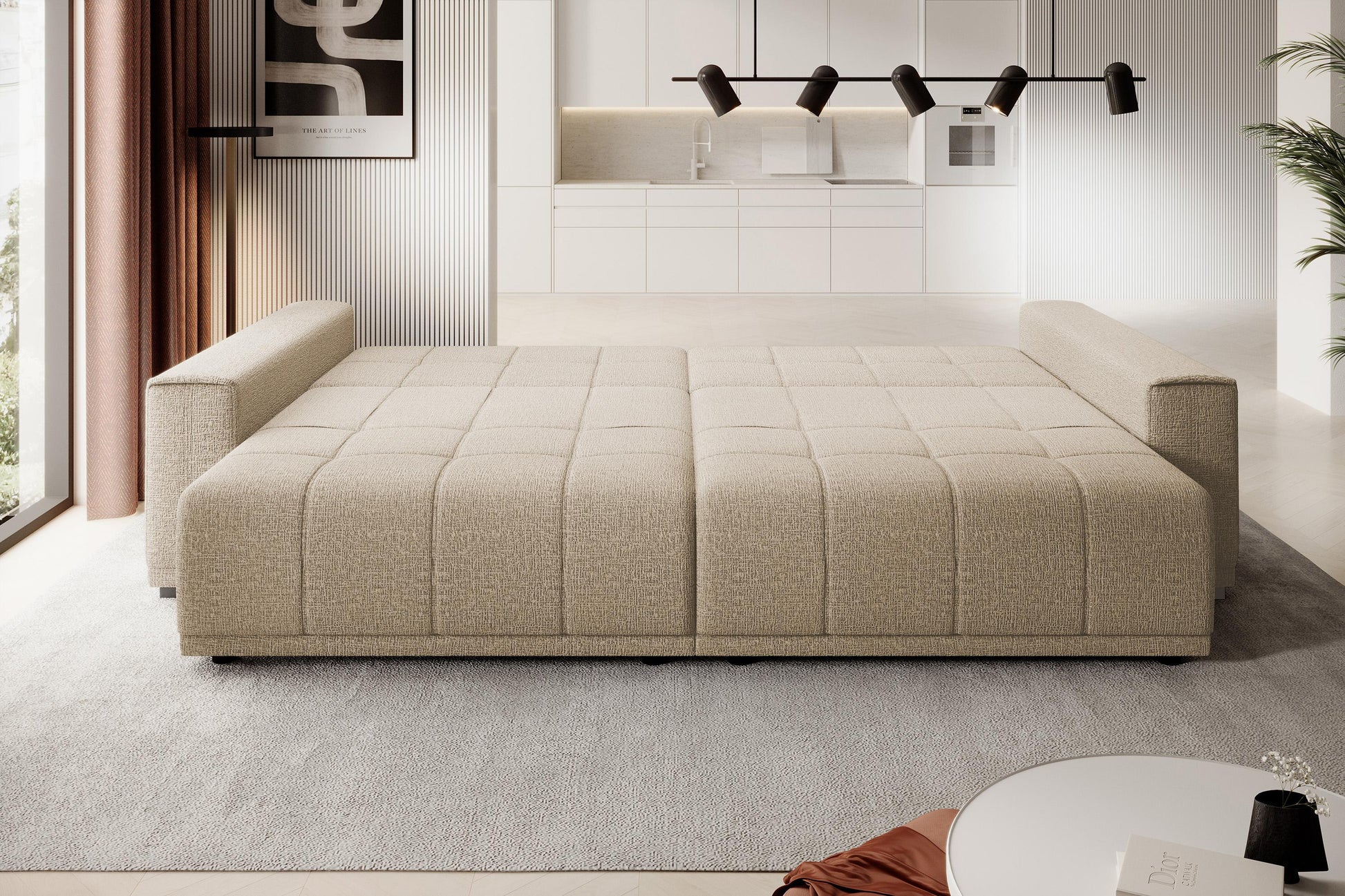 Dīvāns Mots 278/83/130 cm bēšs - N1 Home