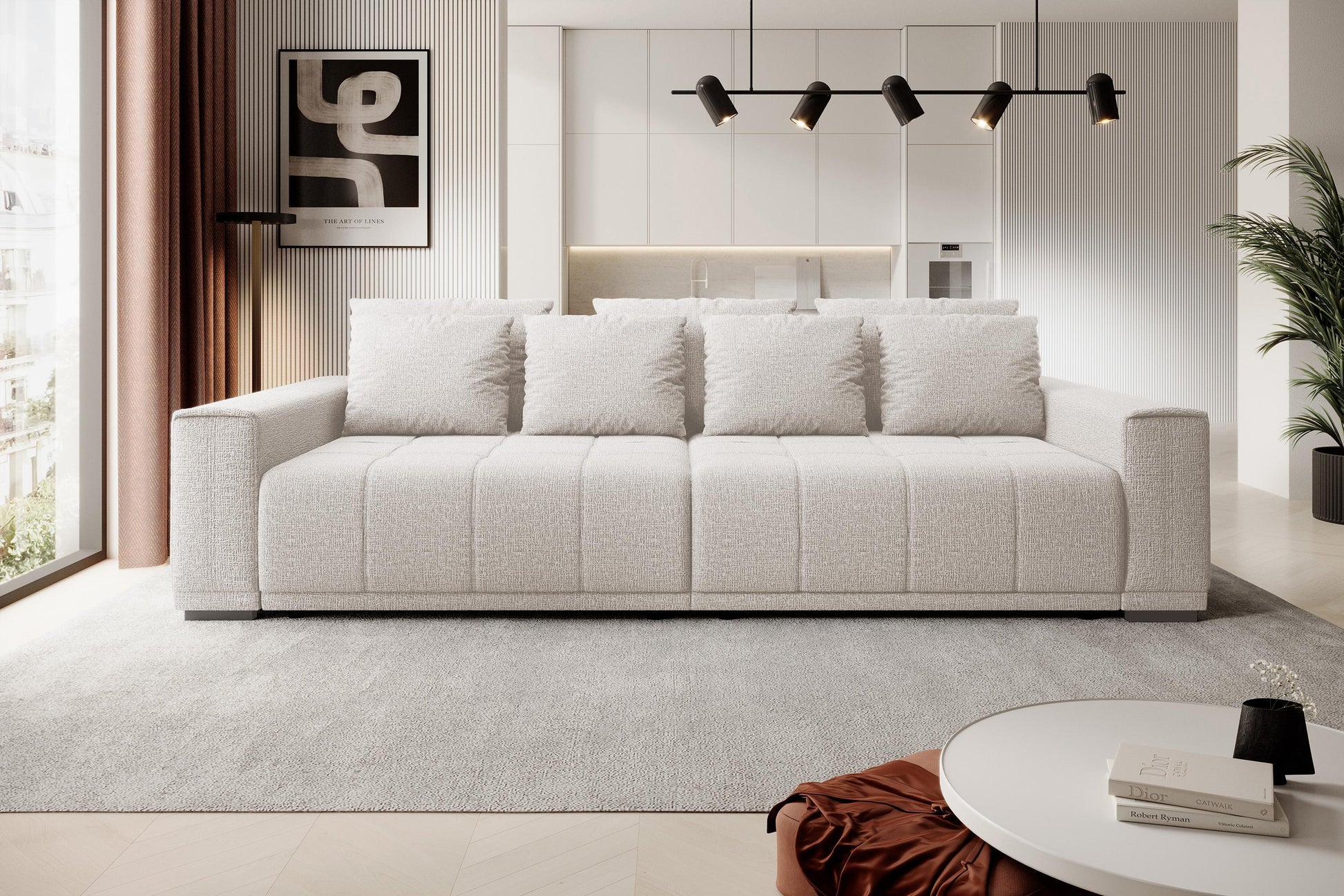 Dīvāns Mots 278/83/130 cm krēms - N1 Home