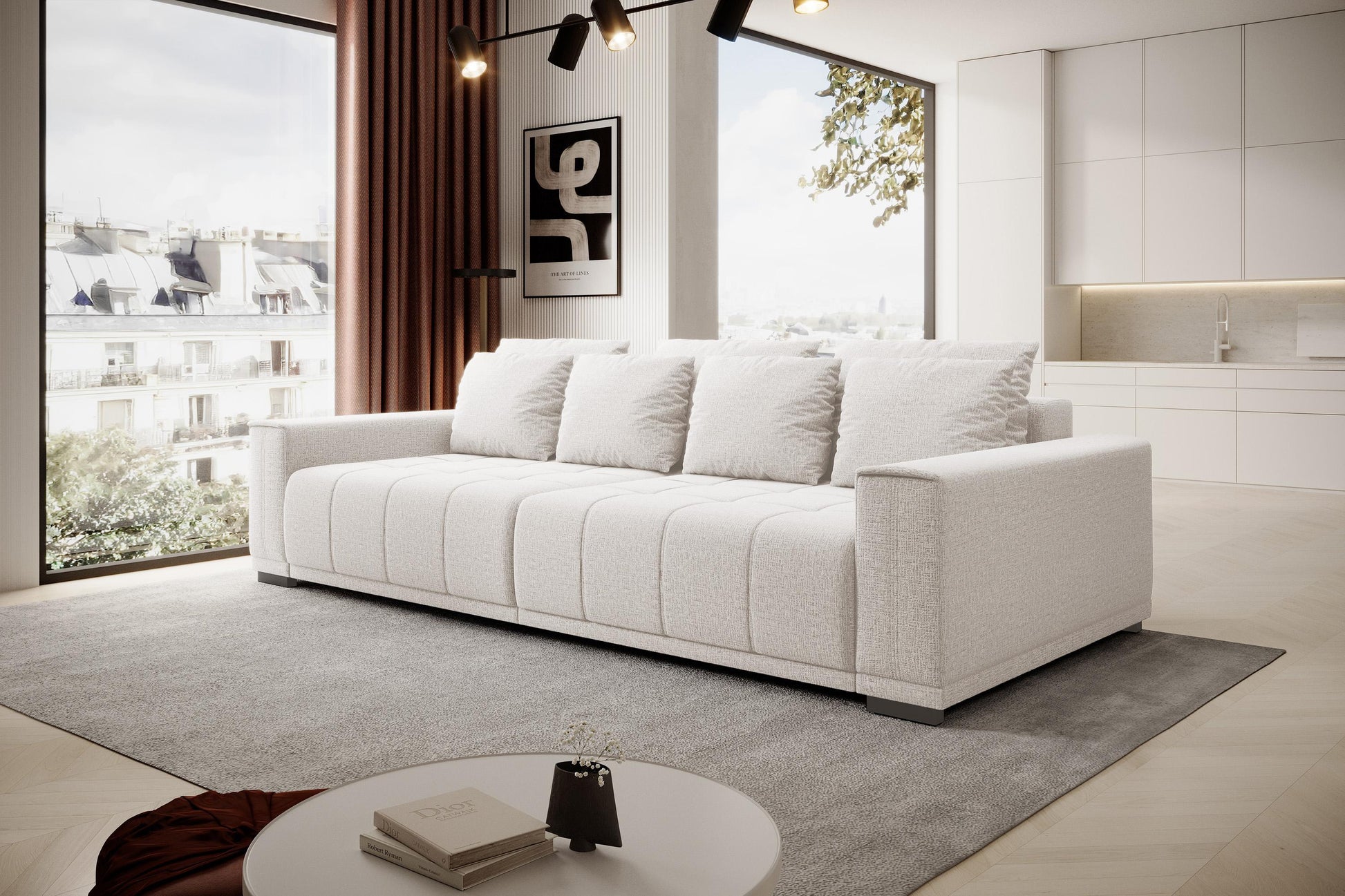 Dīvāns Mots 278/83/130 cm krēms - N1 Home