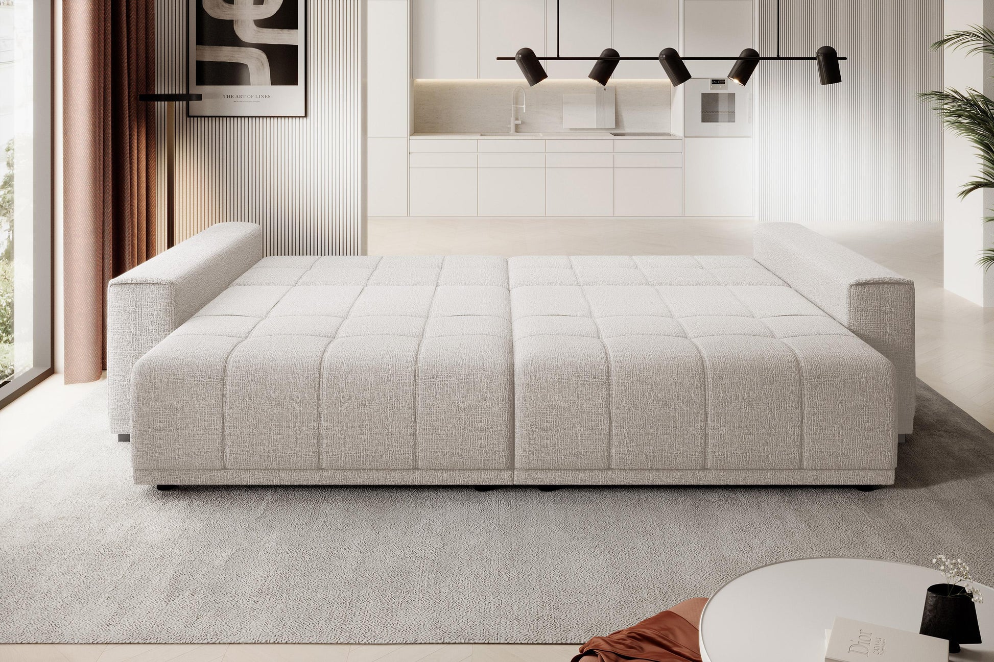 Dīvāns Mots 278/83/130 cm krēms - N1 Home