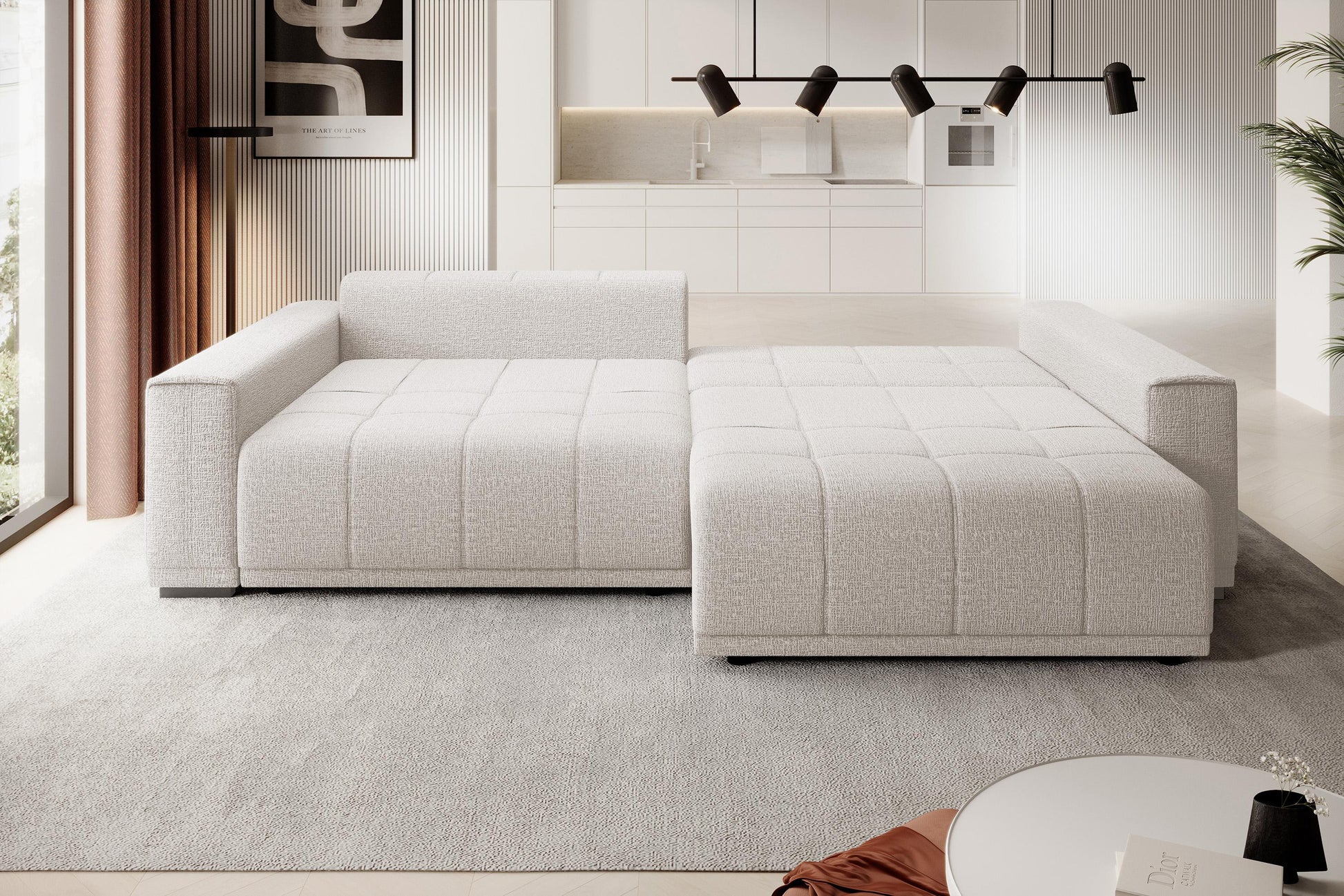 Dīvāns Mots 278/83/130 cm krēms - N1 Home