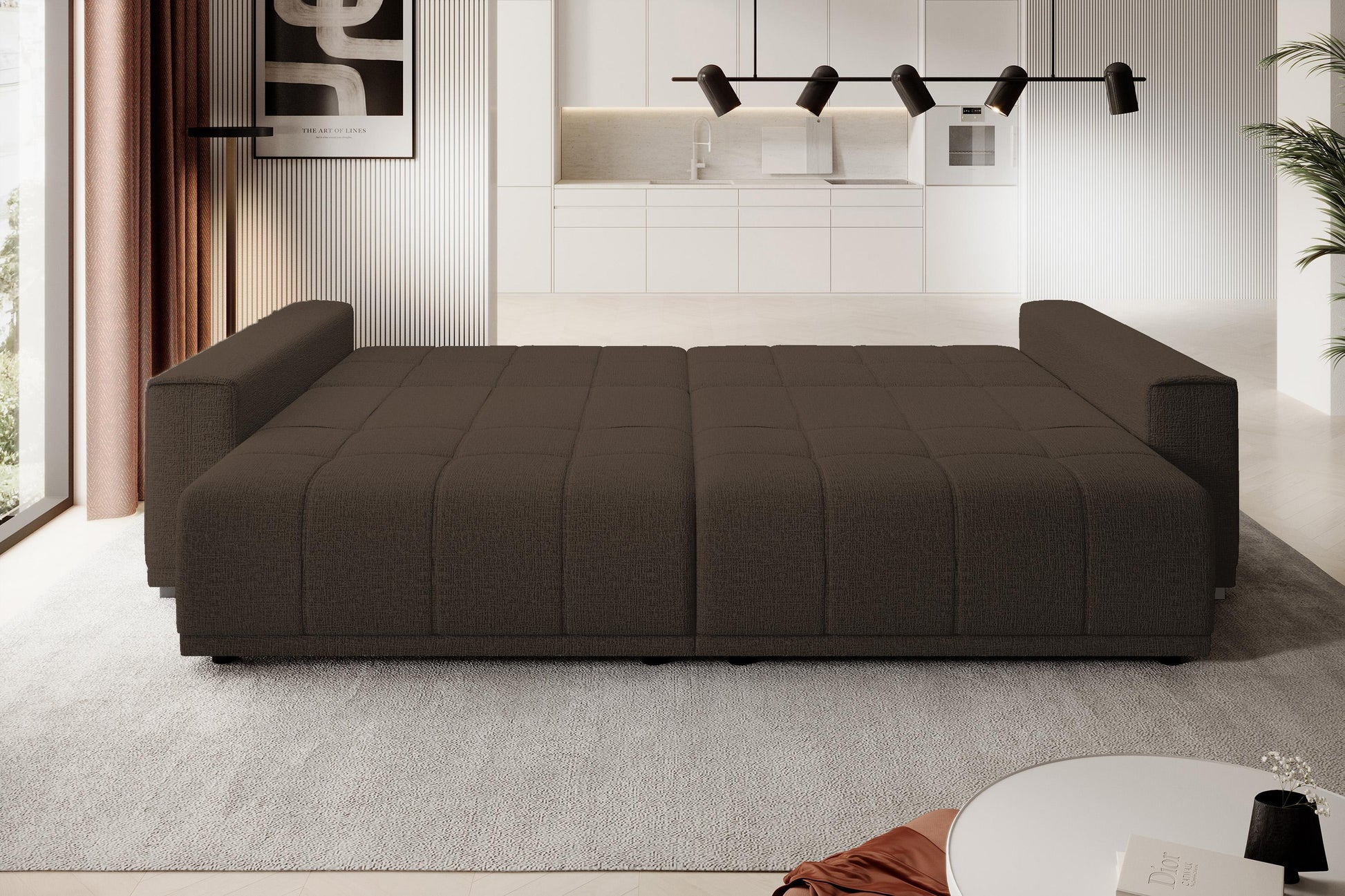 Dīvāns Mots 278/83/130 cm brūns - N1 Home