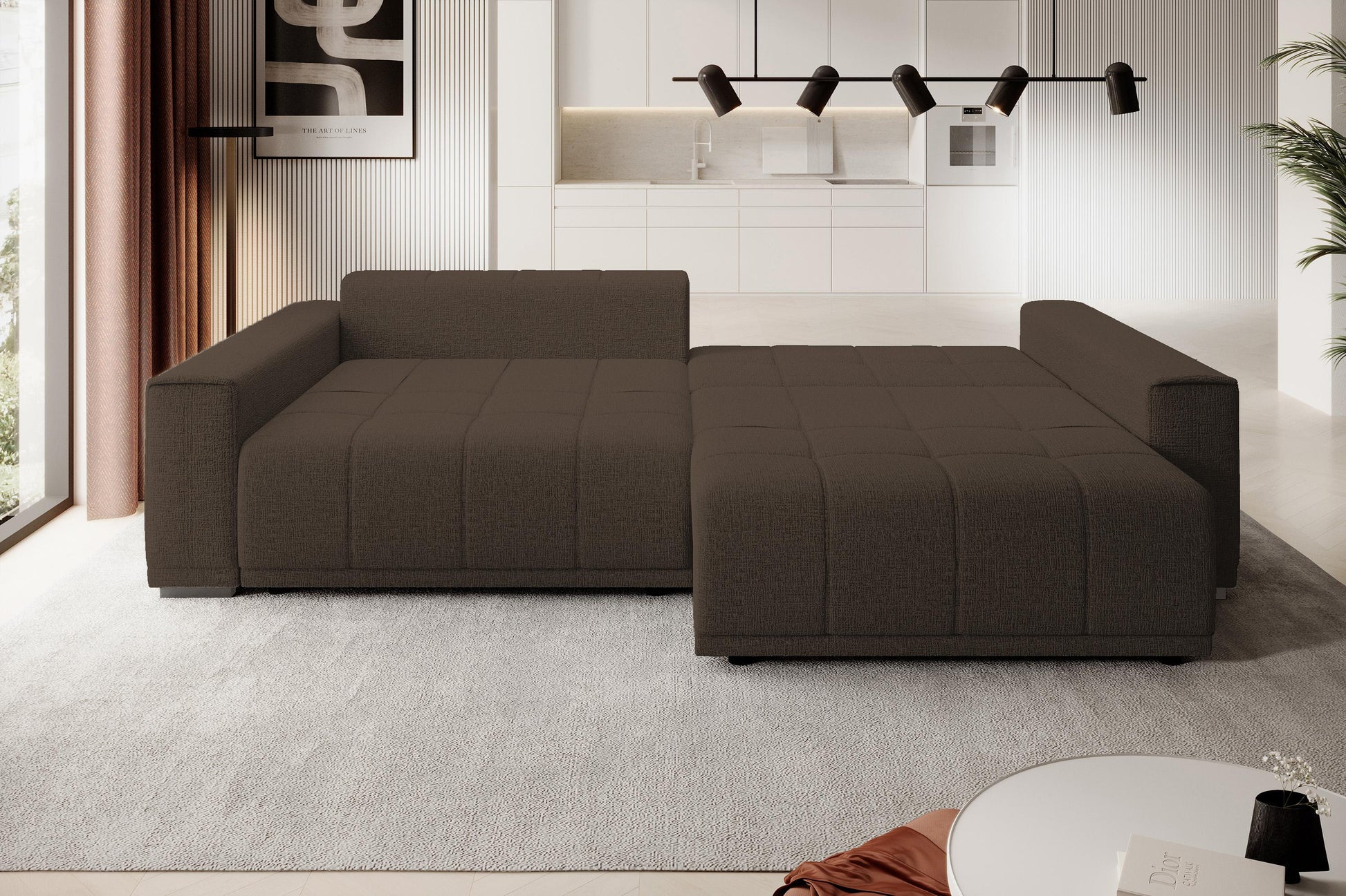 Dīvāns Mots 278/83/130 cm brūns - N1 Home