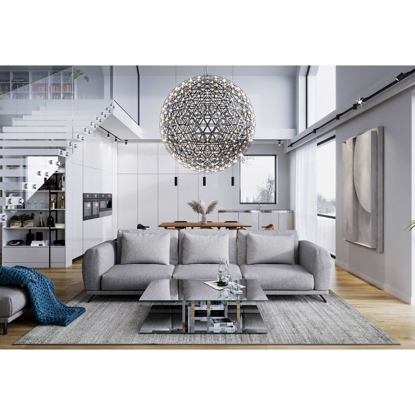 Dīvāns Soprano Befame 88/296/98 cm pelēks