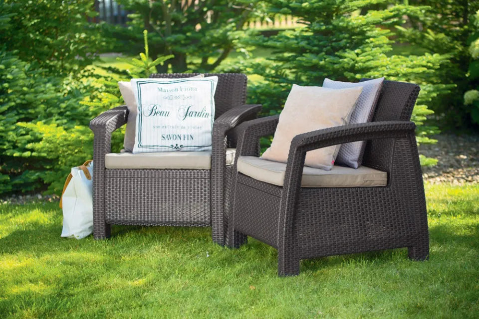 Krēsls Coru Duo 75/70/79 cm brūns - N1 Home