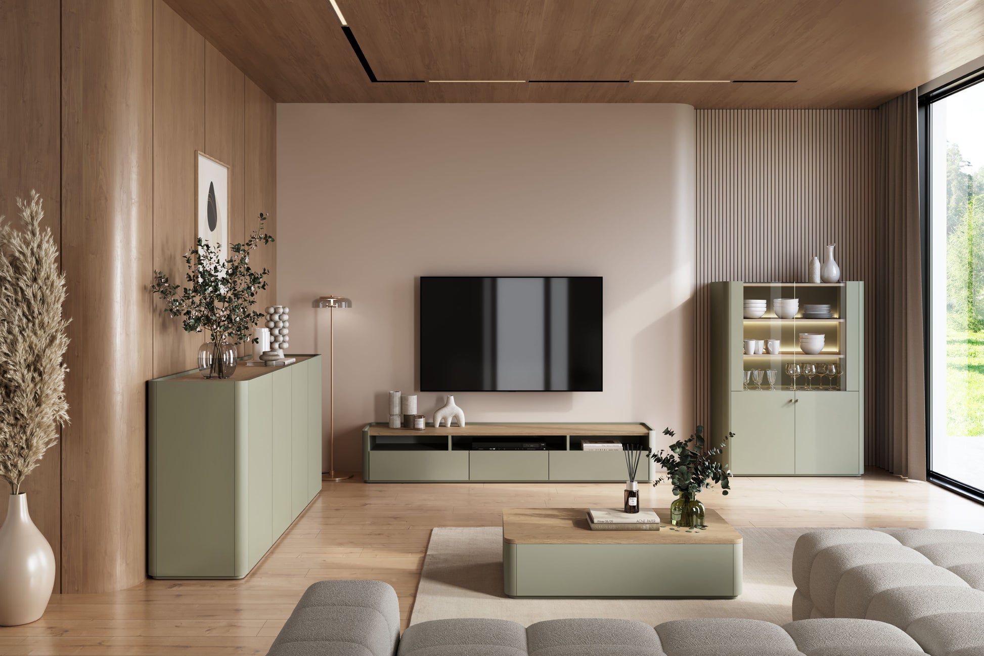 Kafijas galds 100/25.5/60 cm Eikalipts / Baltijas kāpu ozols - N1 Home