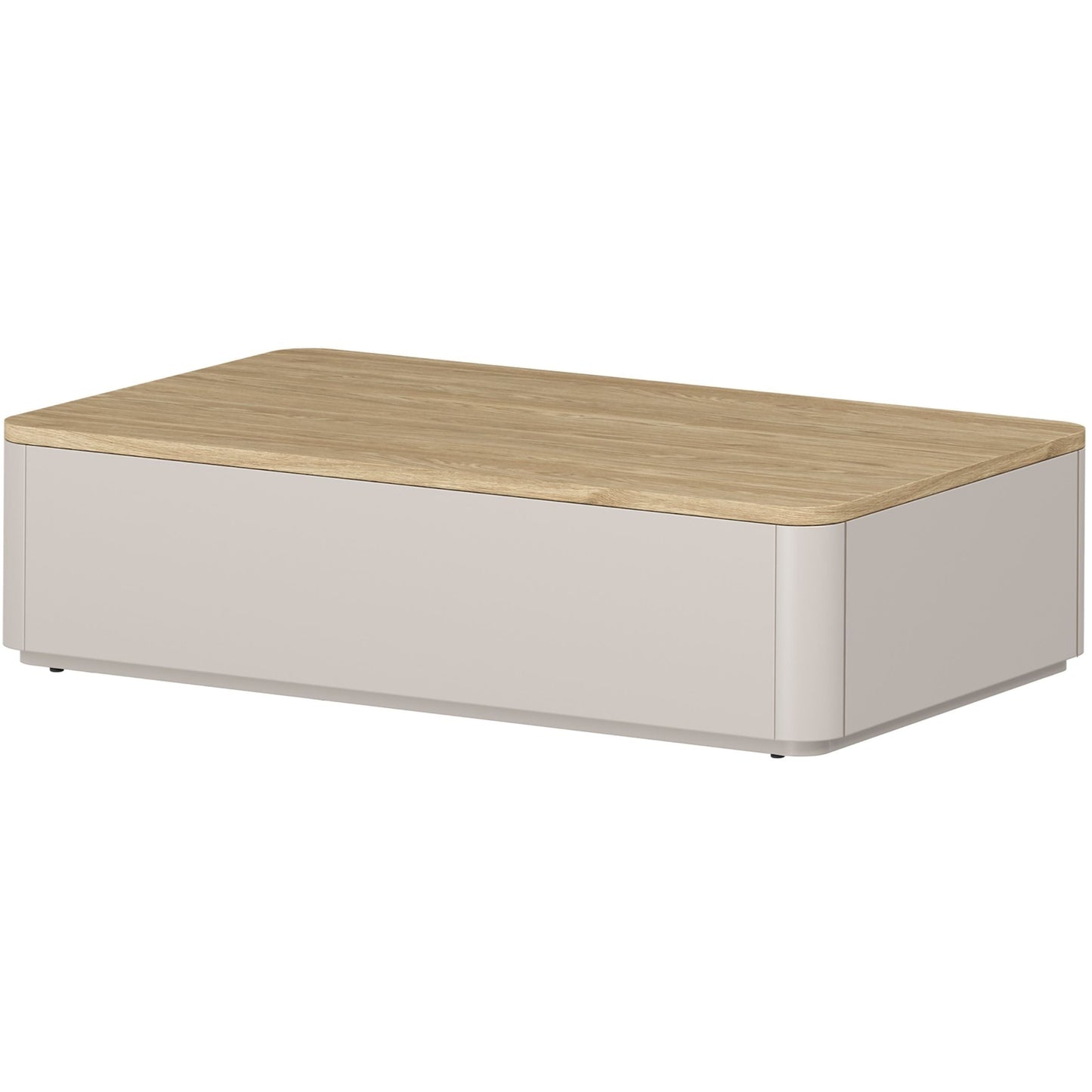 Kafijas galds 100/25.5/60 cm Kašmirs / Eļļots ozols - N1 Home