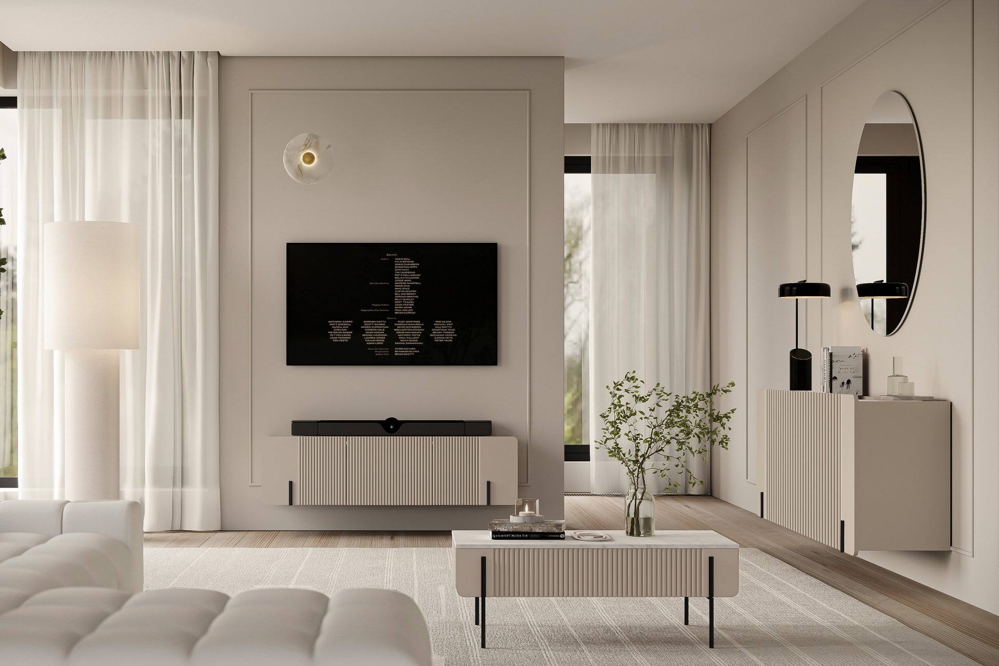 Kafijas galds MV /40/60 cm kašmirs/melns - N1 Home