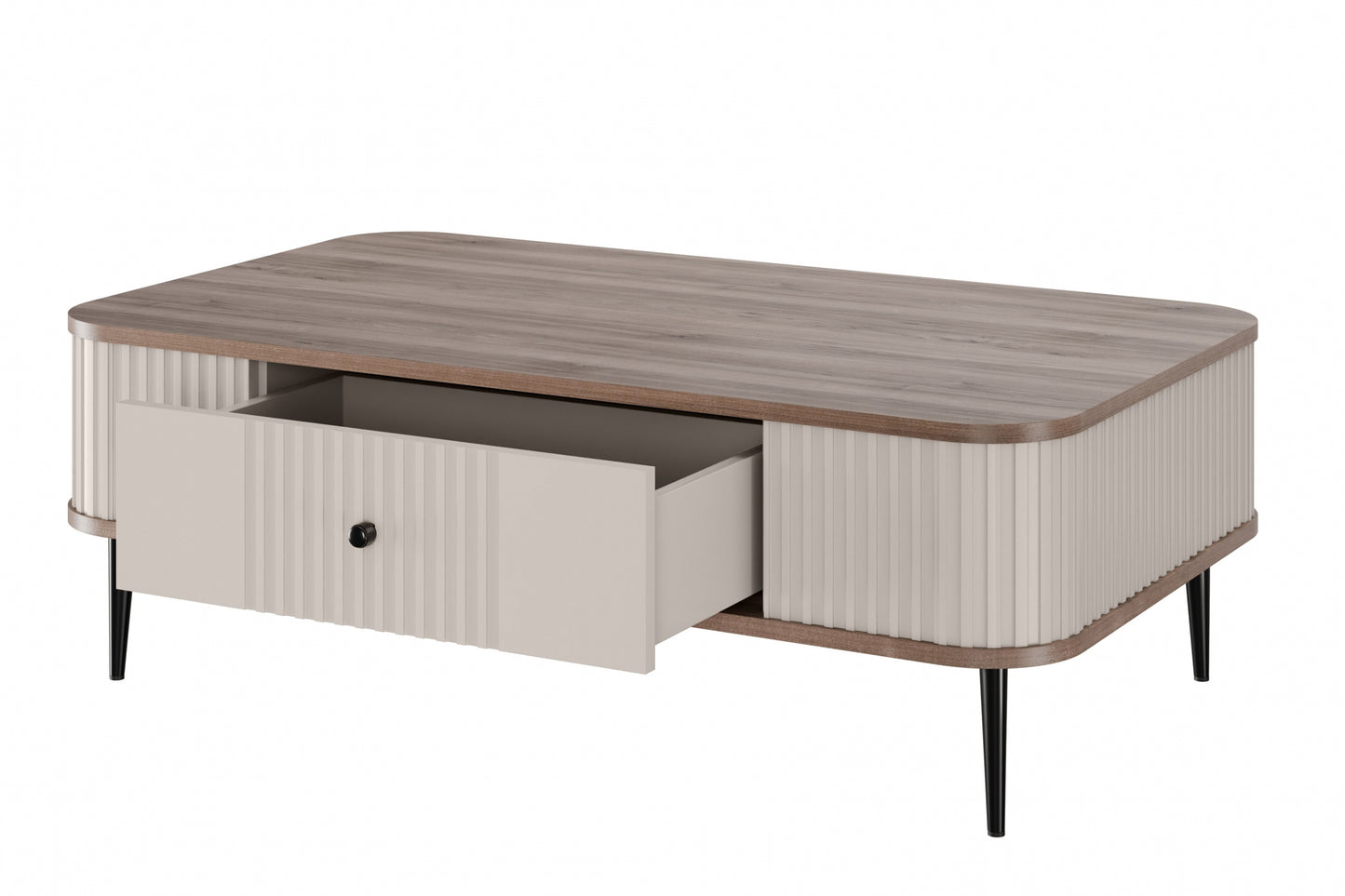 Kafijas galds  Vespa 103/35/60 cm kašmirs/rieksts/melns - N1 Home