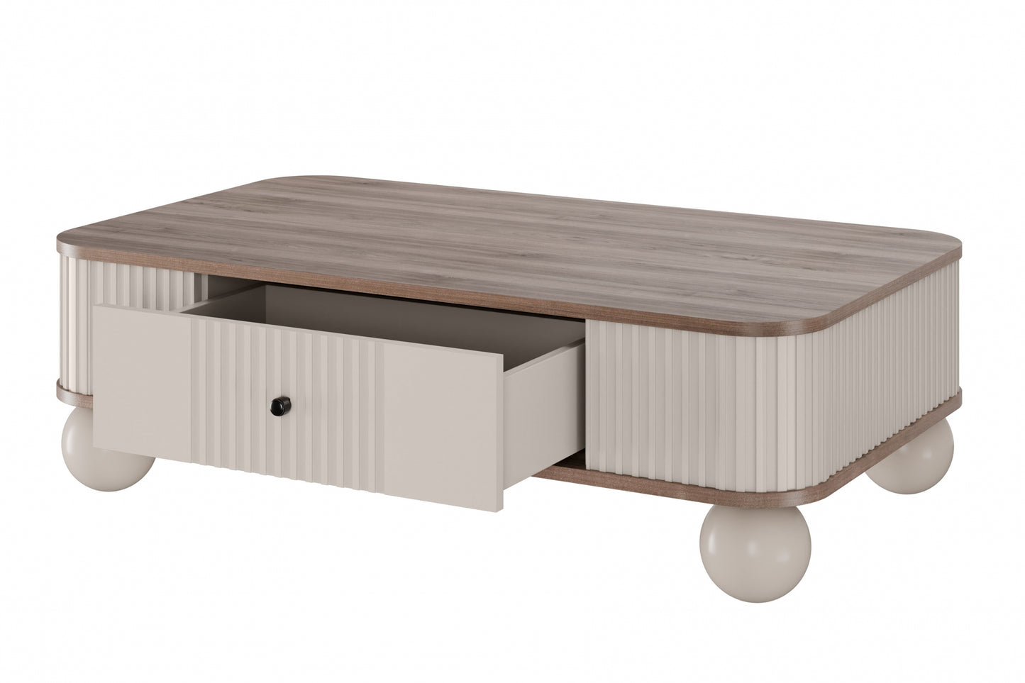 Kafijas galds  Vespa 103/32/60 cm kašmirs/rieksts/melns - N1 Home