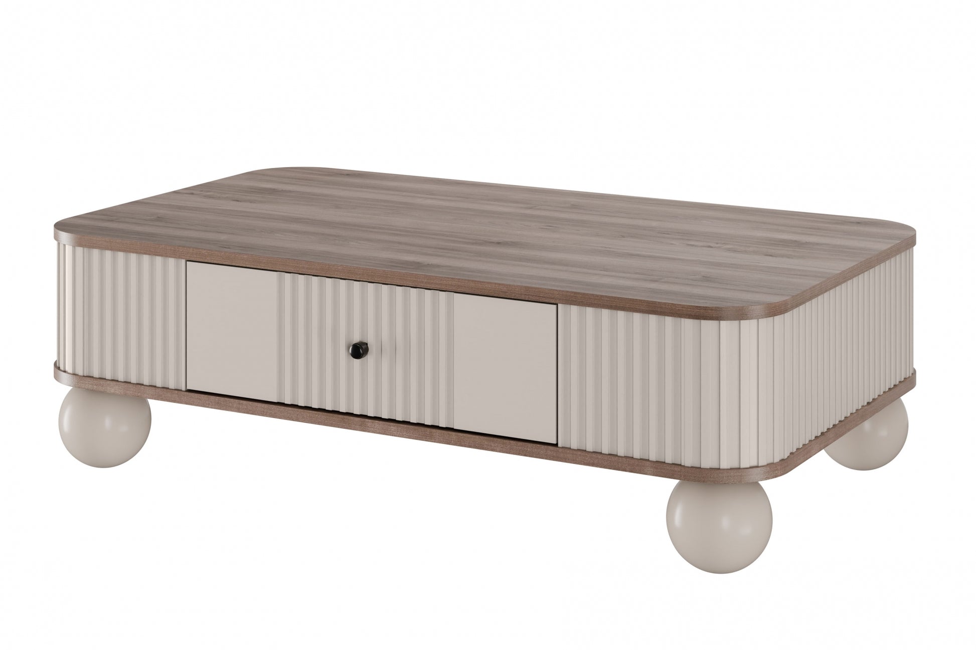 Kafijas galds  Vespa 103/32/60 cm kašmirs/rieksts/melns - N1 Home